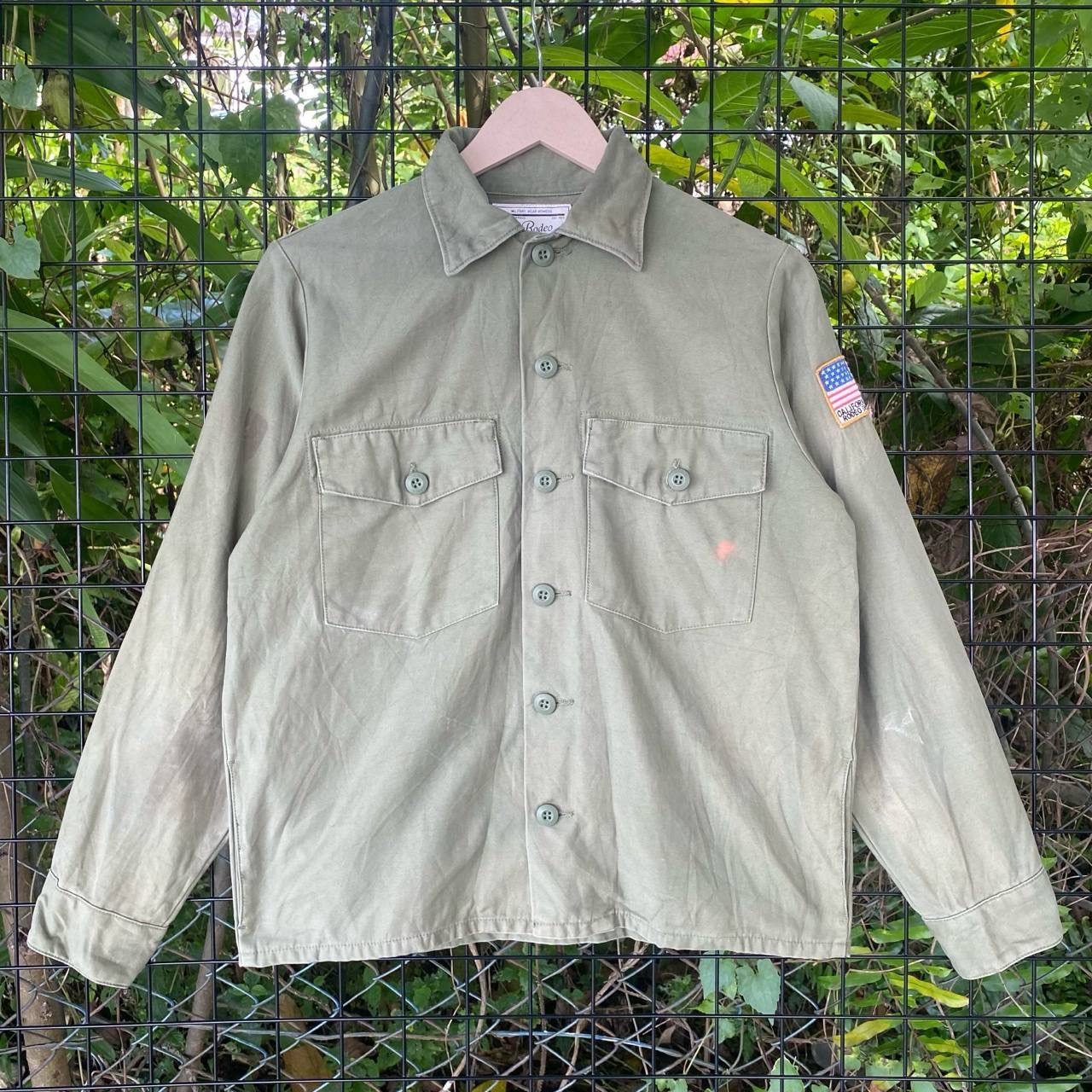 Vintage Vtg Rodeo Crown Wide Bowl Military Button Up Size S / US 4 / IT 40 - 3 Thumbnail