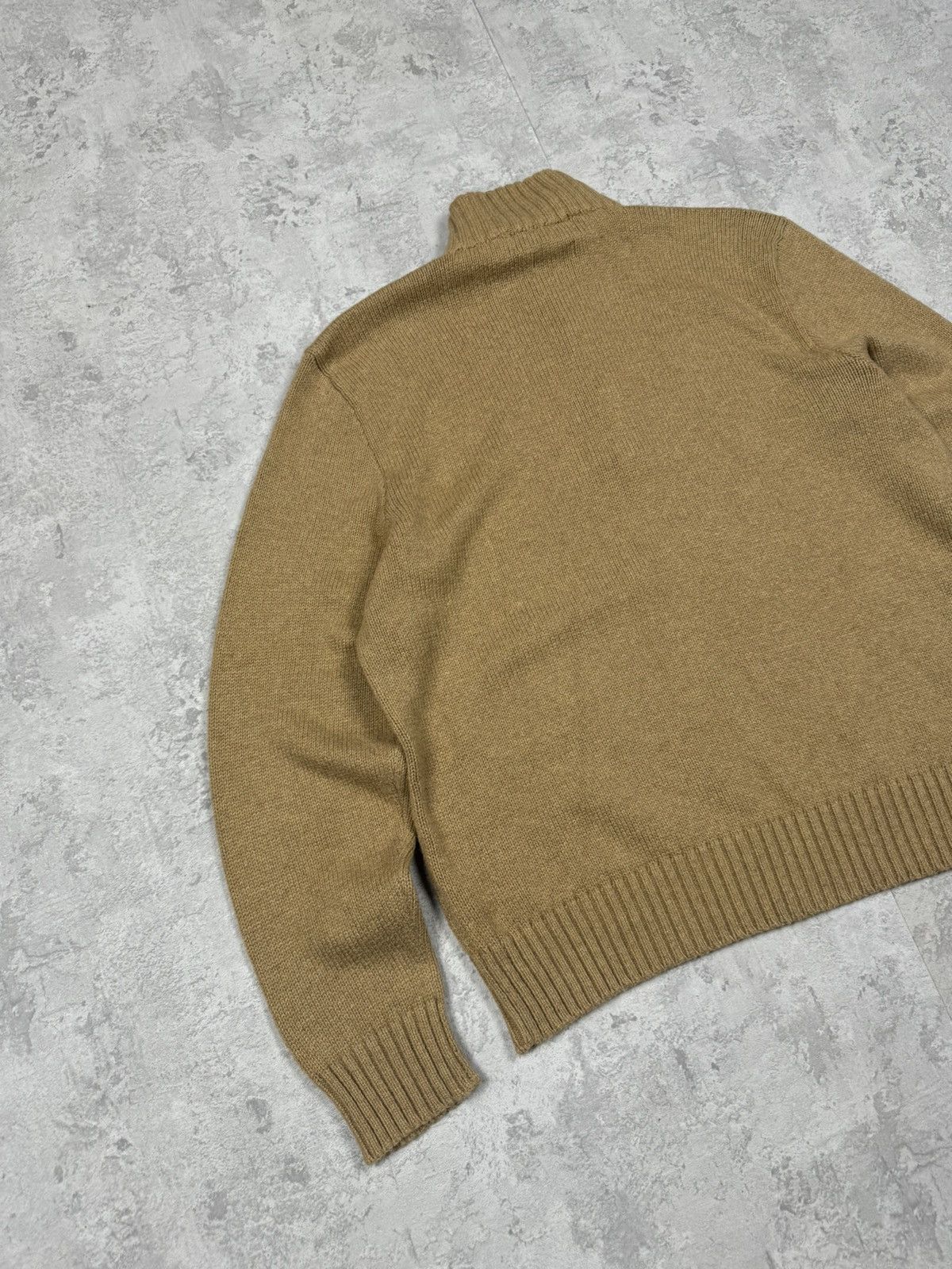 Polo Ralph Lauren Vintage Polo Ralph Lauren Y2K Beige Sweater 1/4 Zip Size L Size US L / EU 52-54 / 3 - 6 Thumbnail