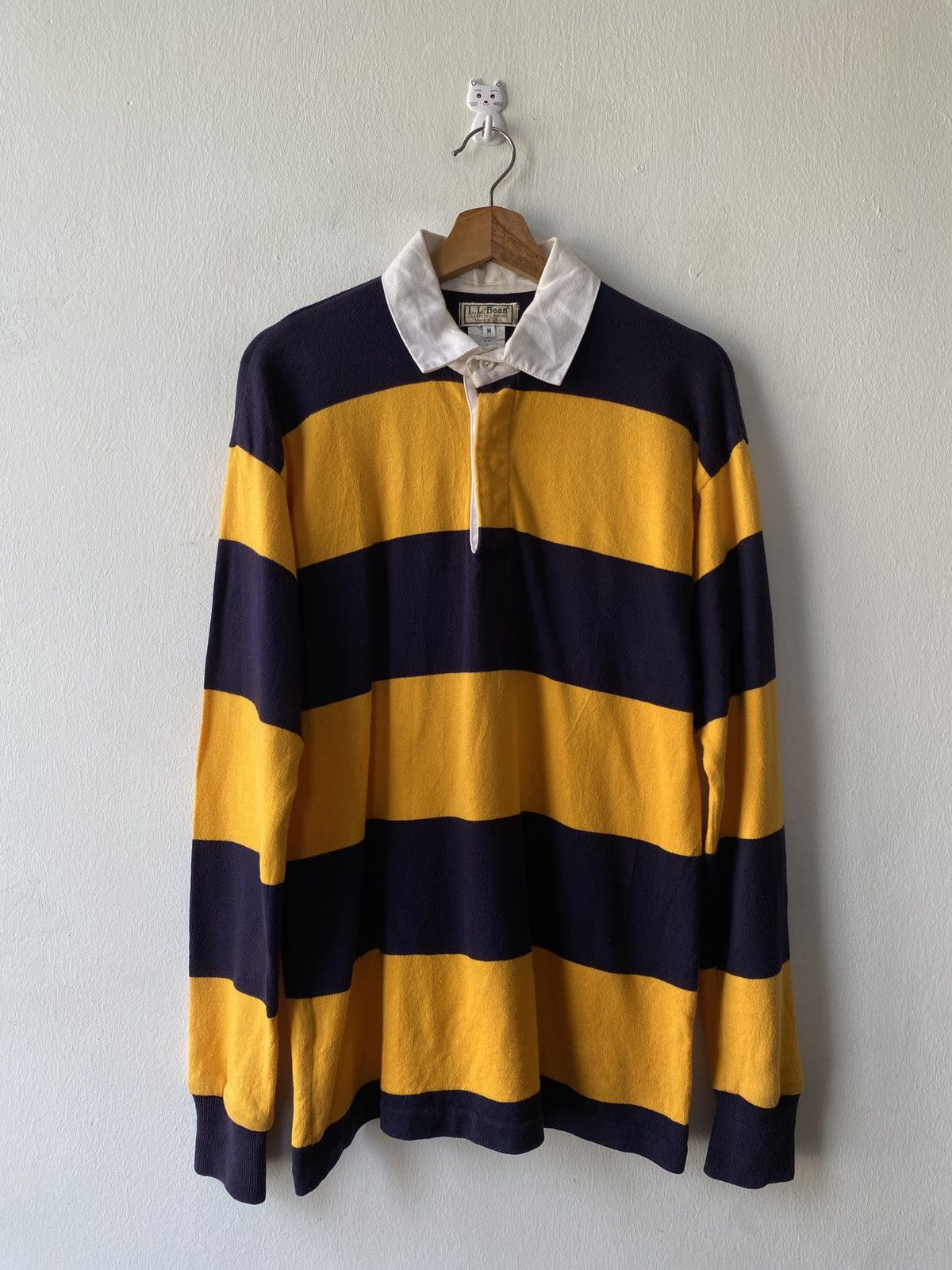 L.L. Bean Vintage 90’s L.L Bean Stripe Long Sleeve Rugby Tee Size US M / EU 48-50 / 2 - 1 Thumbnail