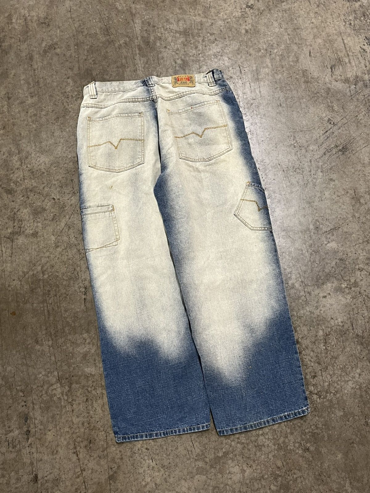 Southpole × Vintage Y2K faded wash baggy fit wide leg denim southpole Jnco rare Size US 34 / EU 50 - 9 Thumbnail
