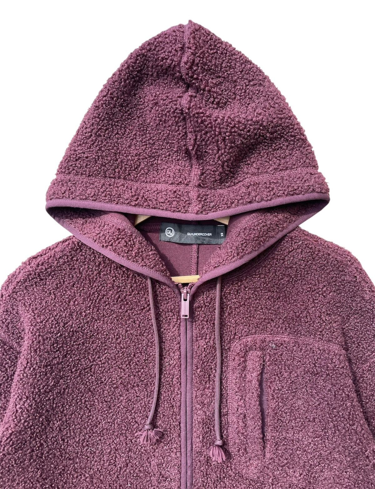 Undercover RARE🔥 Vintage Gu x Undercover Dark Maroon Long Sherpa Jacket Size US XS / EU 42 / 0 - 5 Thumbnail