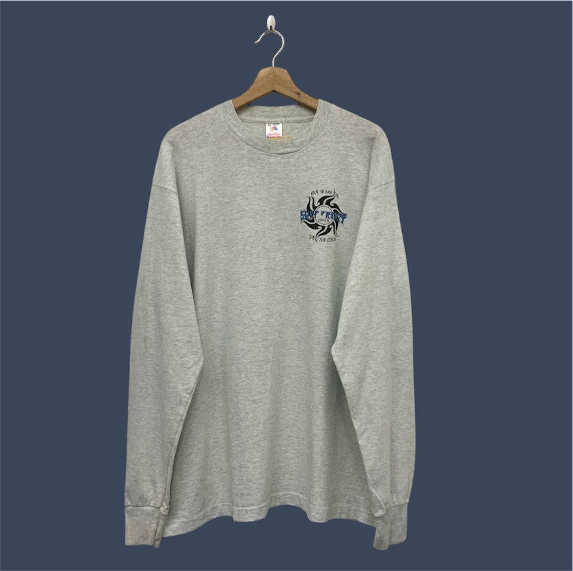 Daytona × Fruit Of The Loom × Vintage Vintage 1995 Surf Frenzy Surfing Long Sleeve Tshirt Size US L / EU 52-54 / 3 - 2 Thumbnail