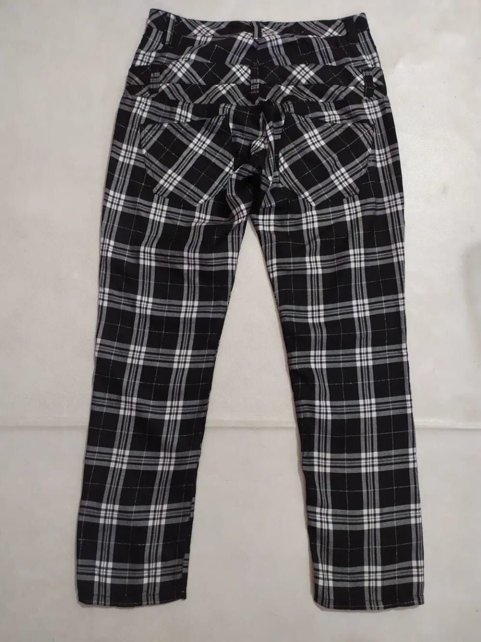 Japanese Brand Suggestion Check Pants Punk Bondage Zipper design Size US 31 - 7 Thumbnail