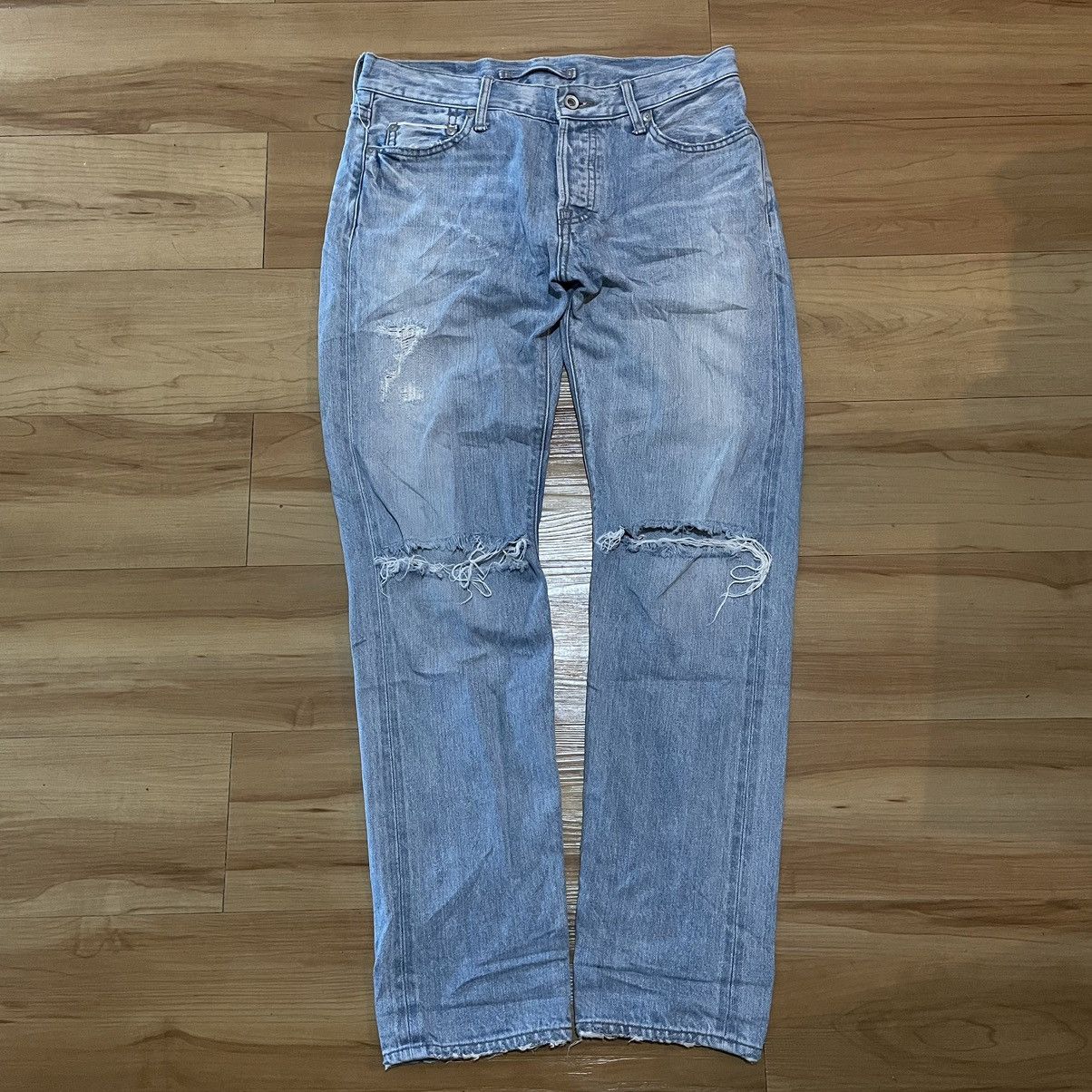 GOA G.o.a distressed selvedge denim jean Size US 30 / EU 46 - 1 Thumbnail