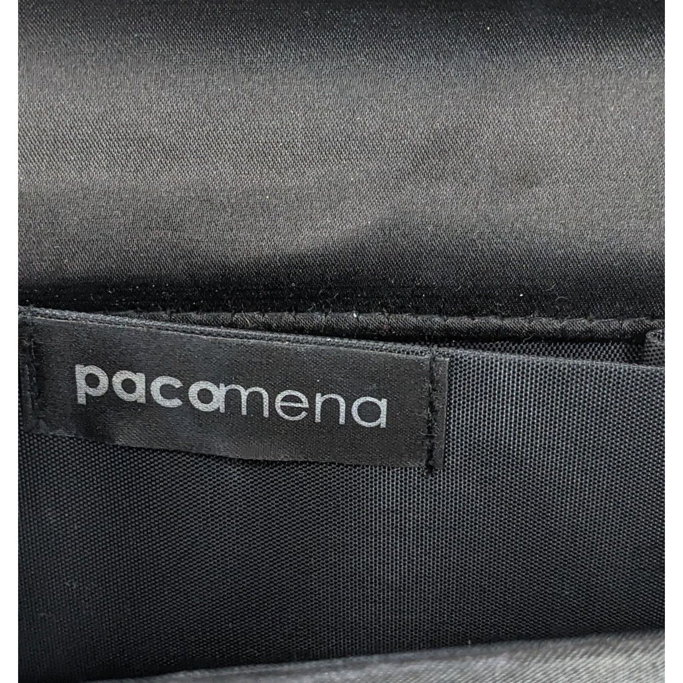 Other Y2K Style Pacomena By Menbur Black Satin Clutch Purse With C Size ONE SIZE - 5 Thumbnail