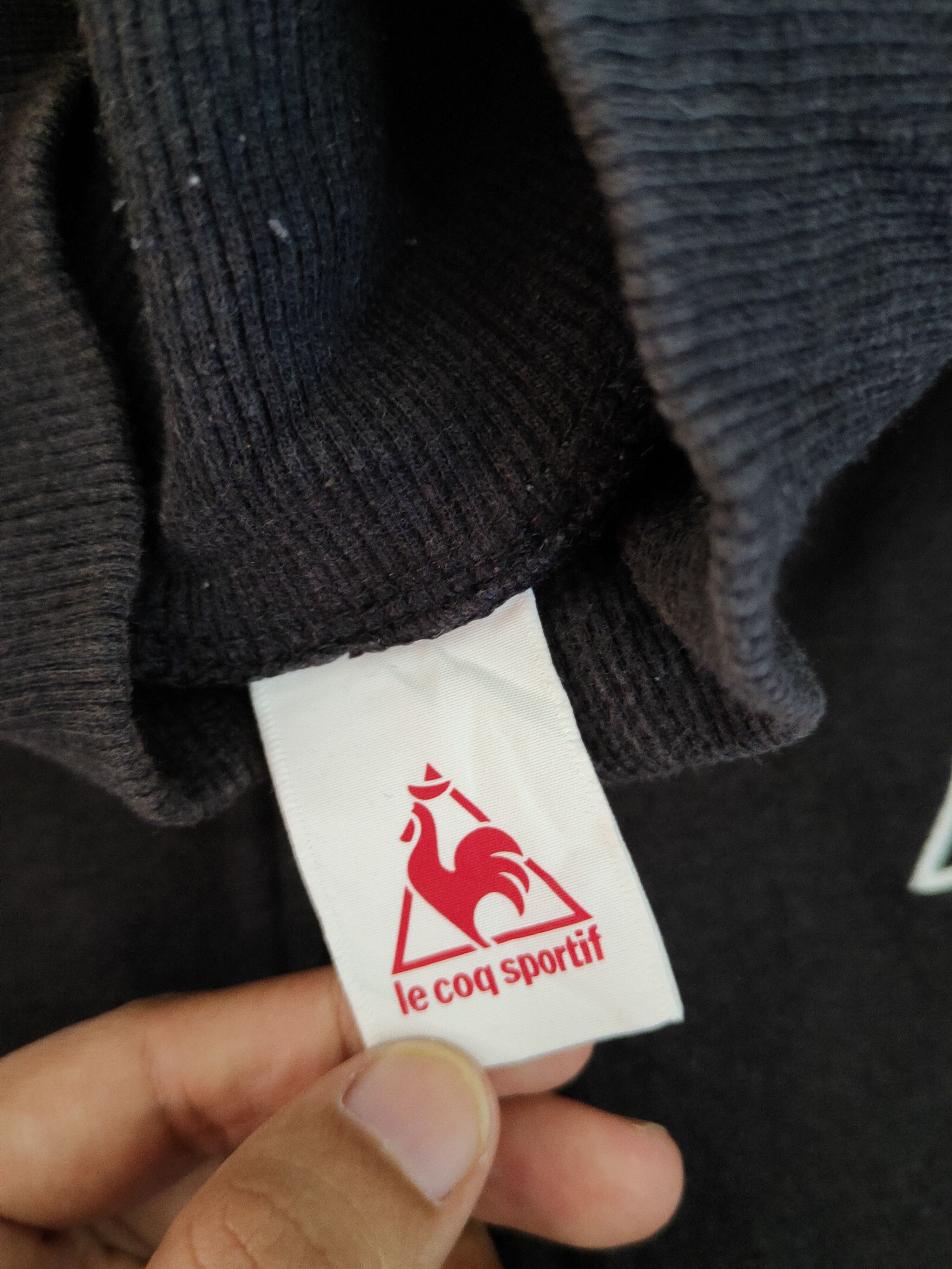 Japanese Brand × Le Coq Sportif × Vintage Le Coq Sportif vintage japan Black Sweaters #S1360 Size US L / EU 52-54 / 3 - 13 Thumbnail
