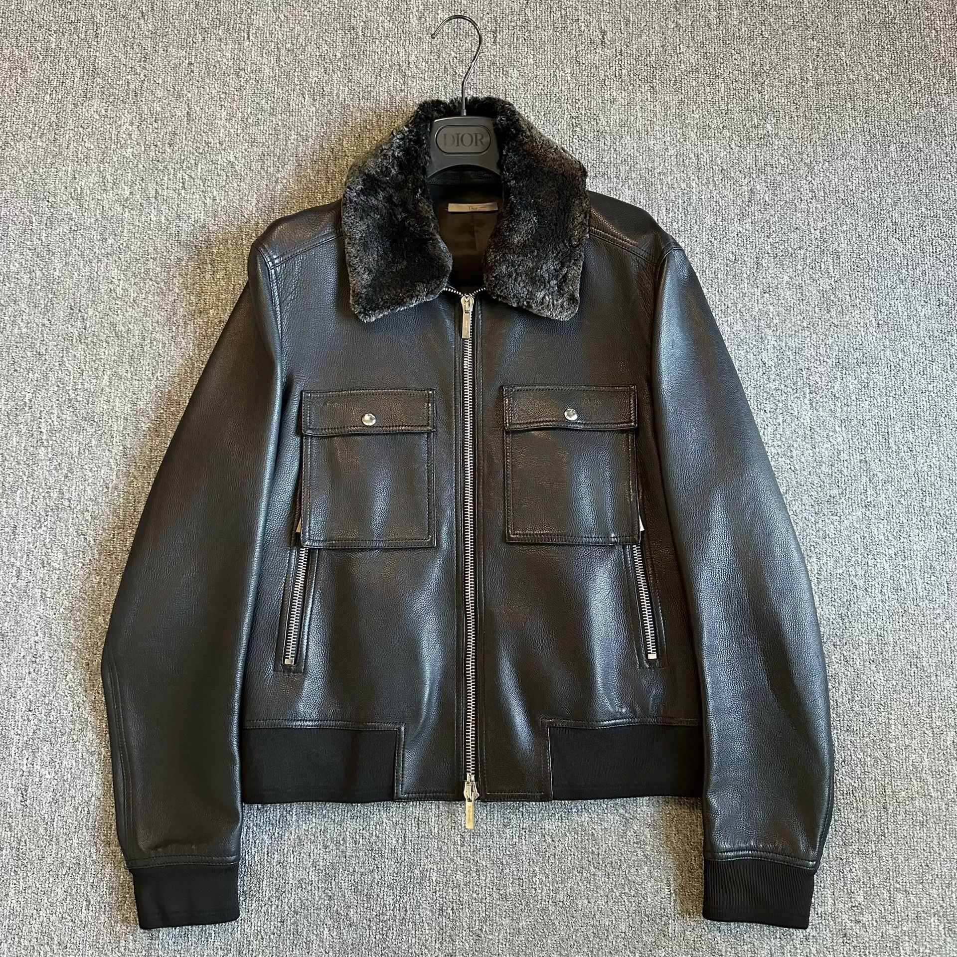 Dior Dior A/W 2008 Leather Biker Jacket Runway Archive | Grailed