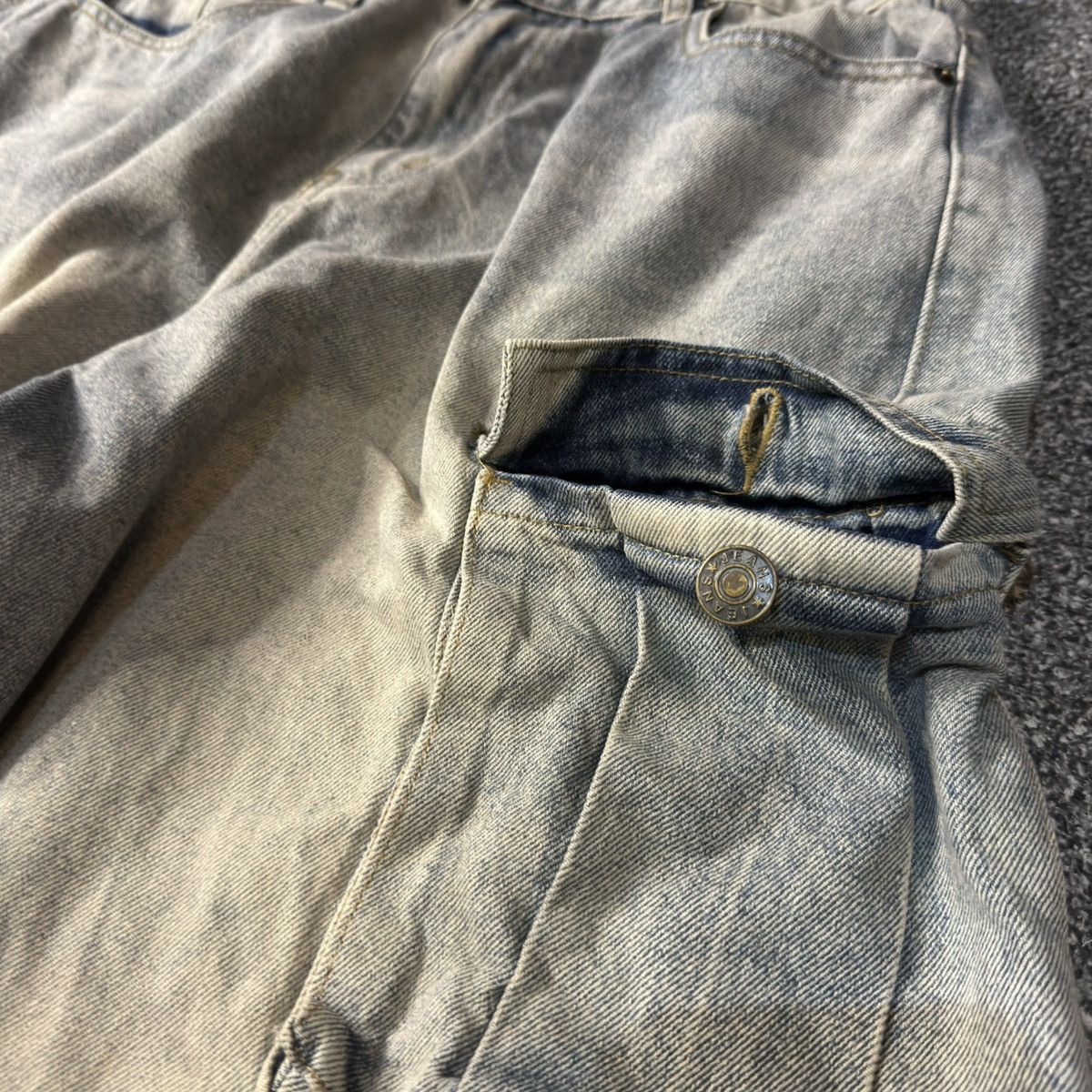 If Six Was Nine 🔥🇯🇵 Japanese Crazy Baggy Unsed.Lab Multi Pocket LGB Jeans Size US 32 / EU 48 - 7 Thumbnail