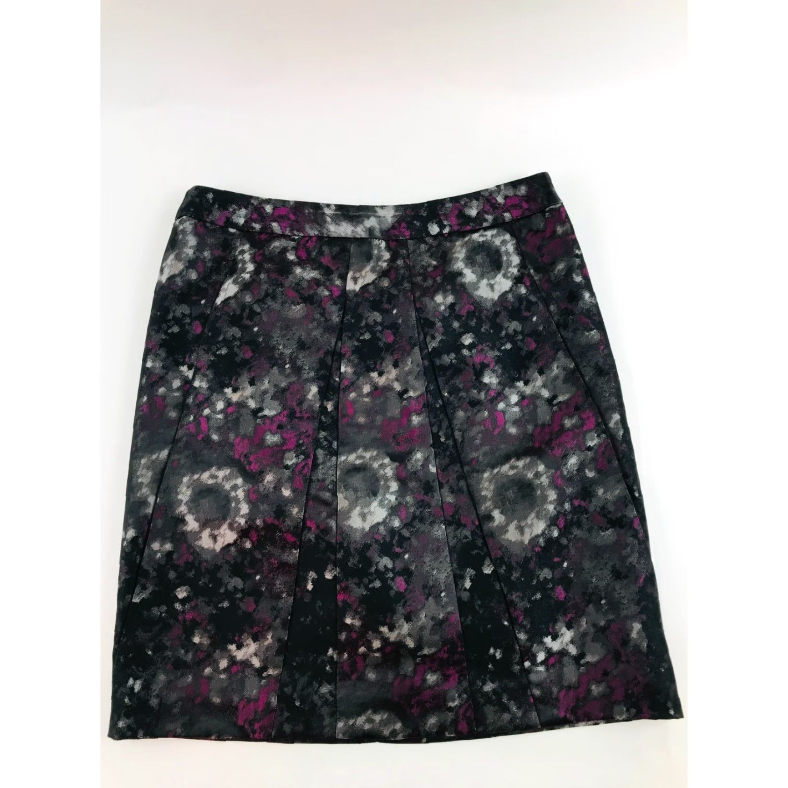 Anne Klein Anne Klein Skirt Womens 2 Black Purple Back Zip Straight & Pencil Cut Vintage No 2 Size 26" / US 2 / IT 38 - 2 Thumbnail