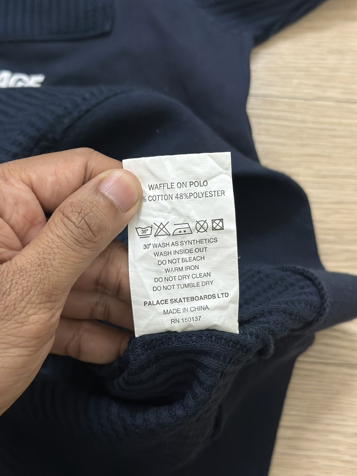 Palace Rare And Beautiful Palace Waffle On Polo Shirt Size US L / EU 52-54 / 3 - 16 Thumbnail