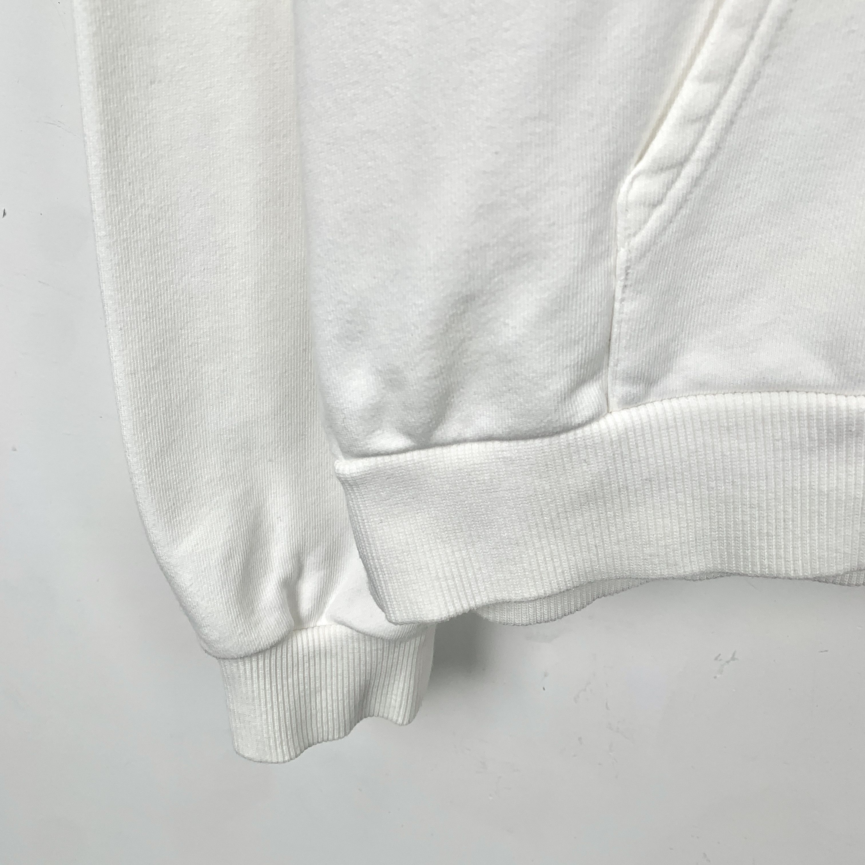 Celine Celine White Logo Print Cotton Zip-Up Hoodie (Size L) Size US L / EU 52-54 / 3 - 6 Thumbnail