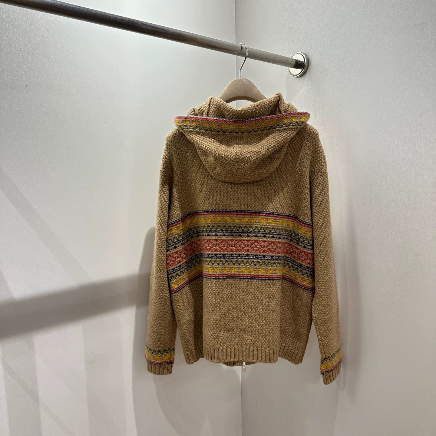 Loro Piana Loro Piana May482 Camel Jacquard Cashmere Hood Jacket 44 Size US S / EU 44-46 / 1 - 2 Thumbnail