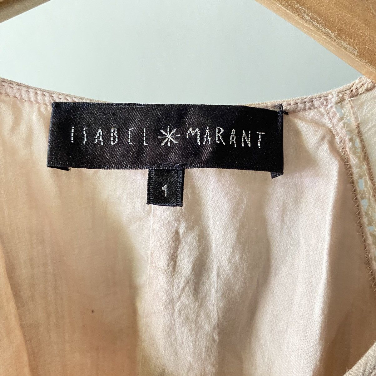 Isabel Marant Isabel Marant Peach Pleated Cap Sleeve Blouse Size S / US 4 / IT 40 - 16 Thumbnail