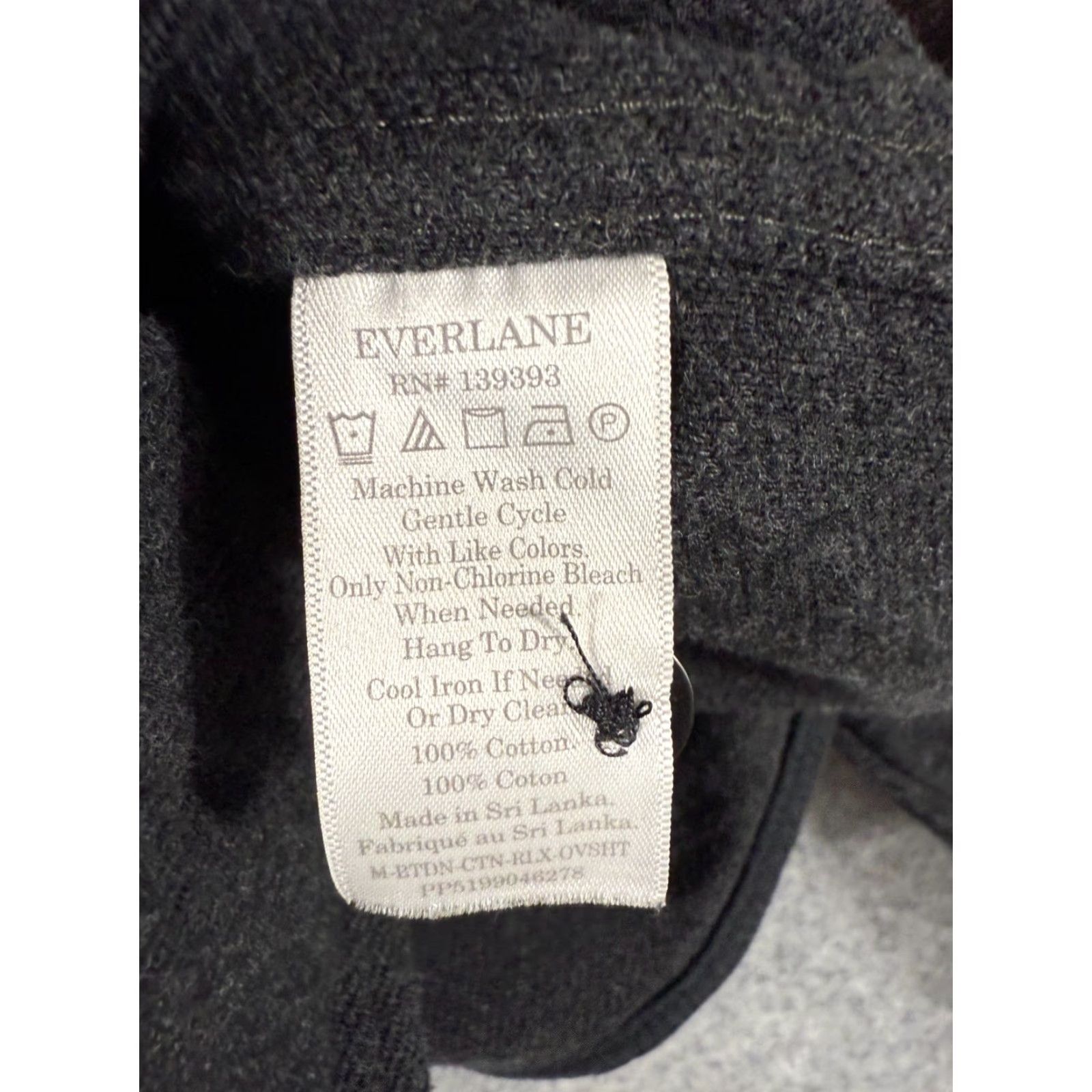Everlane Everlane Shirt Jacket Womens S Black Cotton Flap Pockets Button-Up Long Sleeve Size S / US 4 / IT 40 - 7 Thumbnail