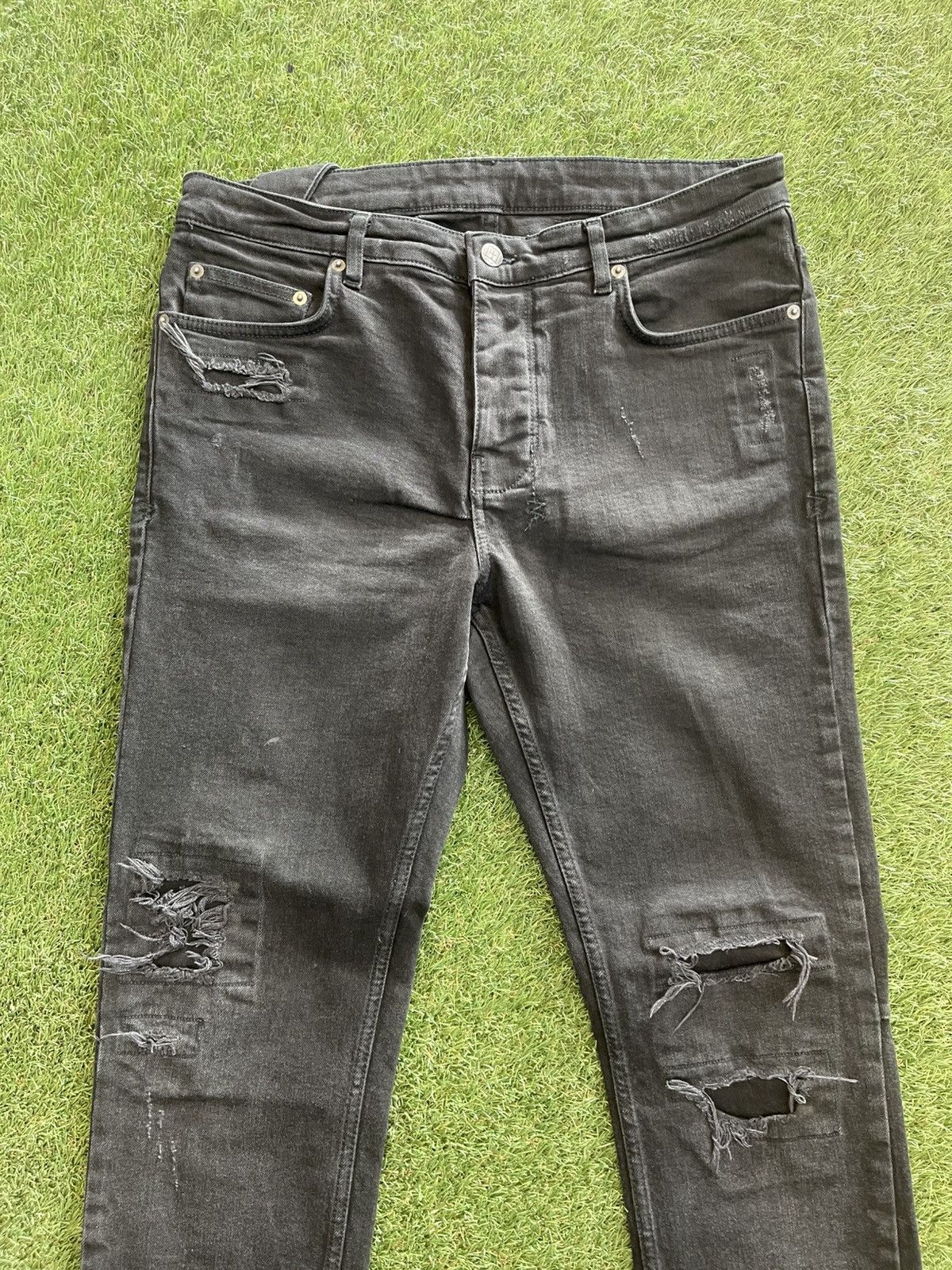 Ksubi Size 33 - Ksubi Jeans Black Patch Distressed Very Clean! Size US 33 - 2 Thumbnail