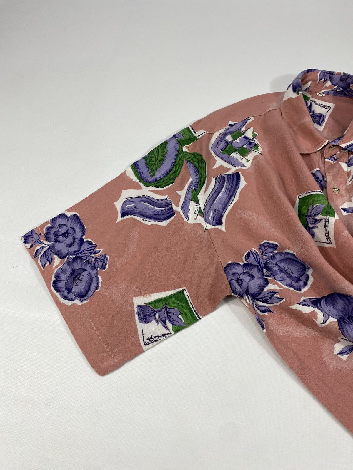 Vintage Vintage 70s 80s Crazy Abstract Hawaiian Festival Party Shirt Size US XL / EU 56 / 4 - 4 Thumbnail