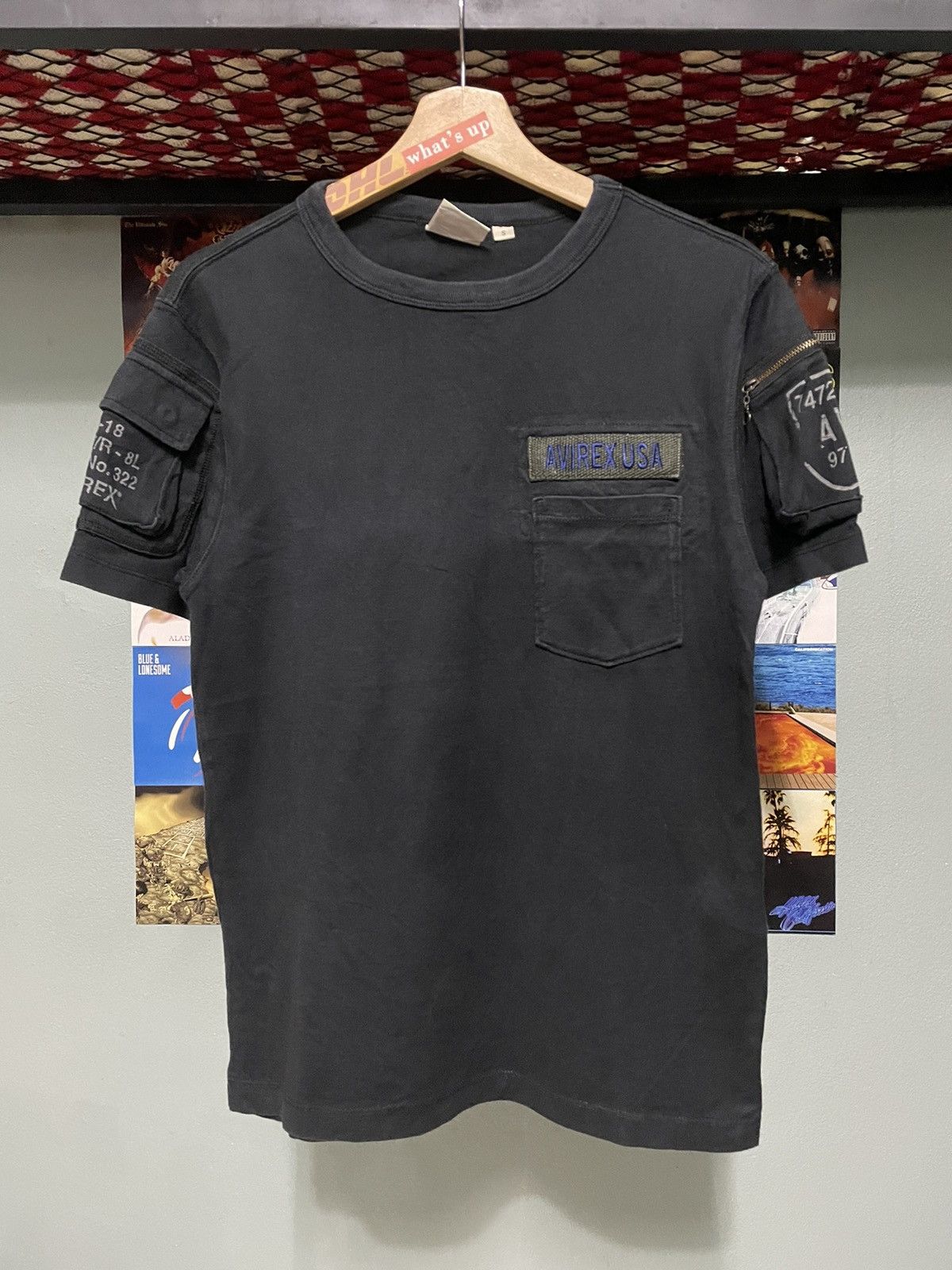 Avirex × Vintage Vintage Avirex Multi Pocket Army Style Tee Size US S / EU 44-46 / 1 - 1 Thumbnail