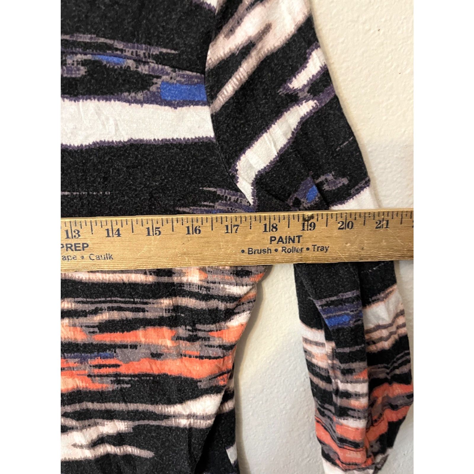 Bebe bebe Blouse Womens M Multicolor Abstract Print Long Sleeve Button Top Shirt Roll Size M / US 6-8 / IT 42-44 - 5 Thumbnail
