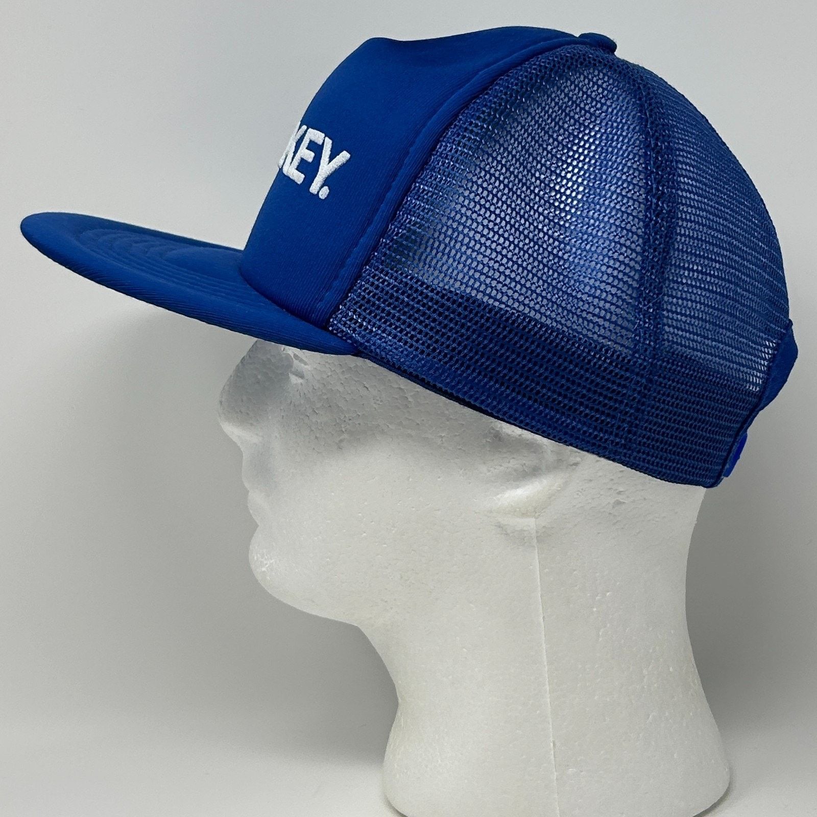 Vintage Vintage Jockey Brand Trucker Hat Cap Blue 80s Logo Mesh Size ONE SIZE - 7 Thumbnail