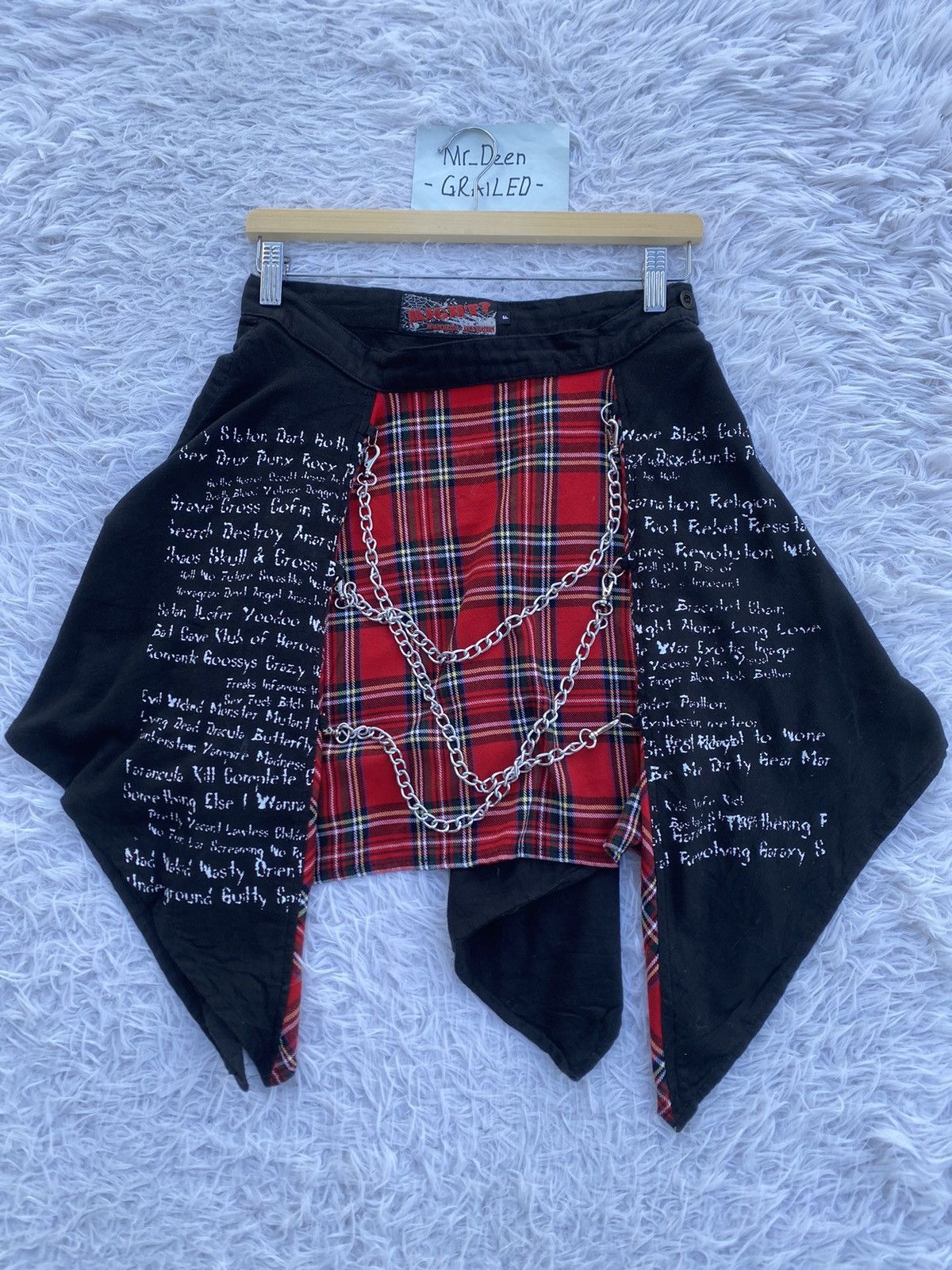 Japanese Brand Rare Vintage Anarchyism Keystation Japanese Brand Skirt Size 29" - 6 Thumbnail