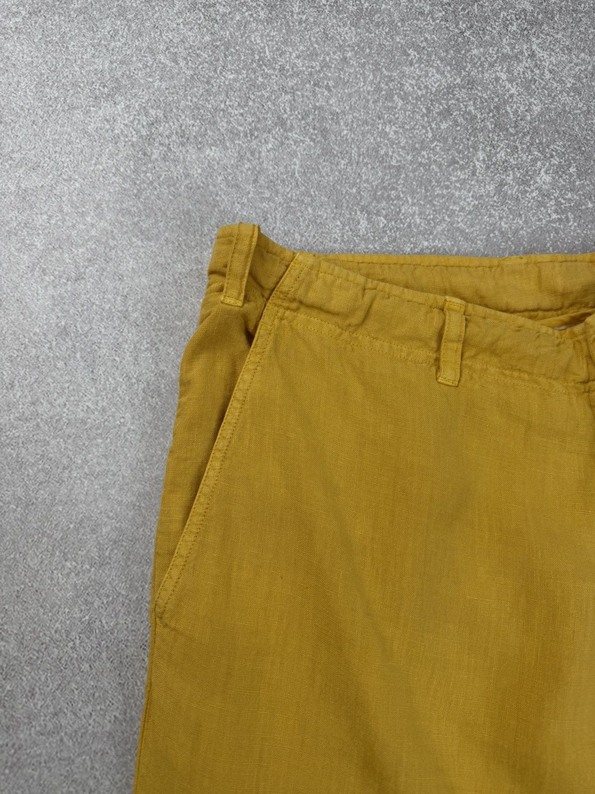 Corneliani Corneliani ID Yellow Linen Shorts Men’s Size 52 Size US 34 / EU 50 - 5 Thumbnail