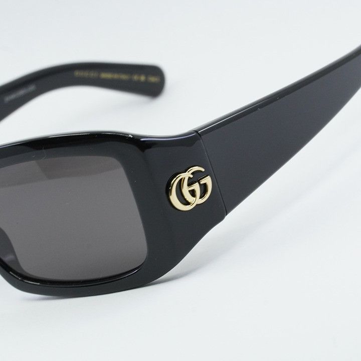 Gucci Gucci GG1403S 001 Women Sunglasses Black Rectangle Frame Size ONE SIZE - 2 Thumbnail