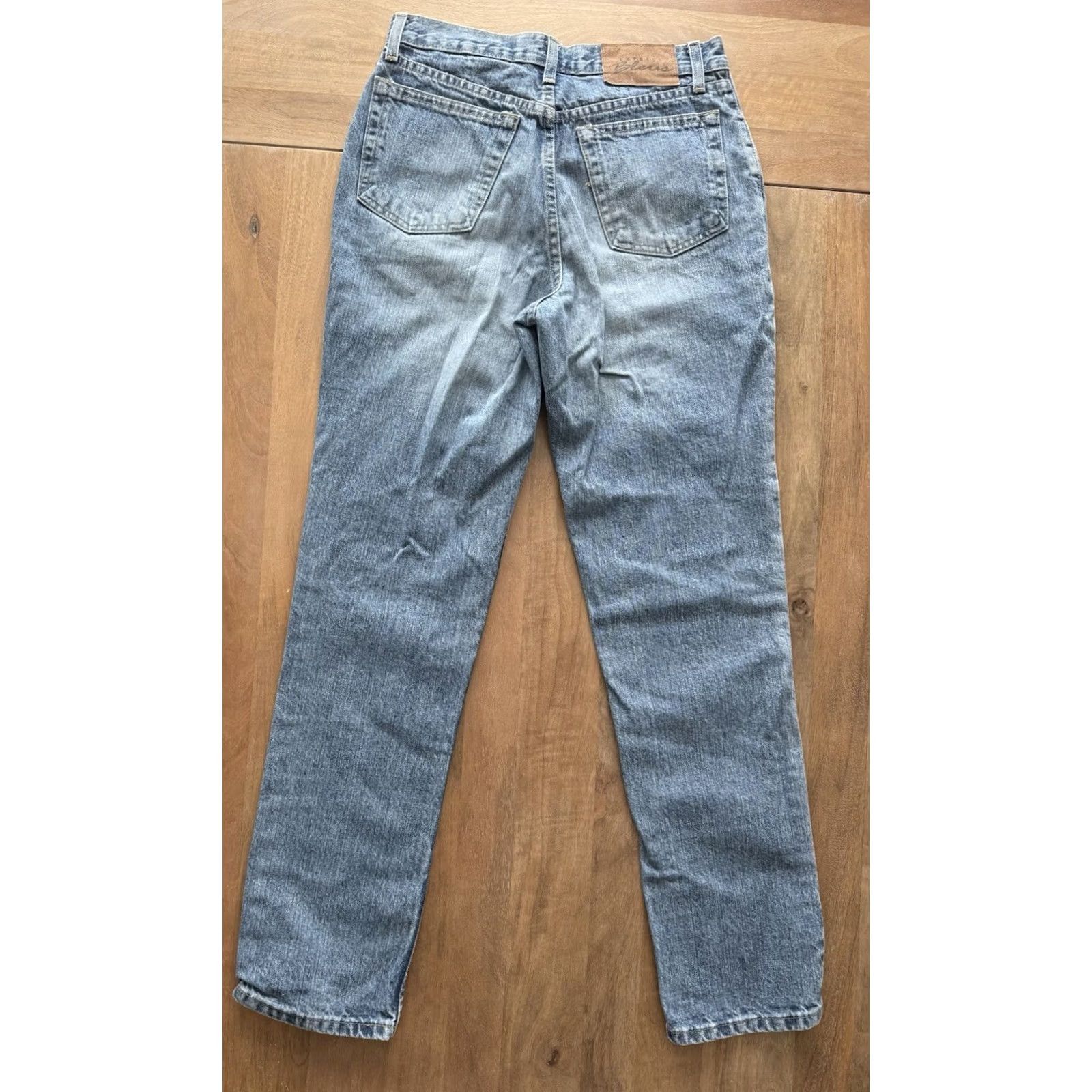 Express VINTAGE Express Jeans Women 7/8 Slim Den﻿im High Rise Mom Tapered 29x31 Blue 80s 90s Grunge Logo City Punk Womens Size 30" / US 8 / IT 44 - 2 Thumbnail