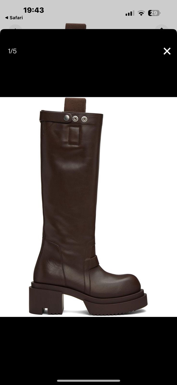 Rick Owens Rick owens ss25 Pull on Bogun boots Size US 7 / IT 37 - 10 Thumbnail