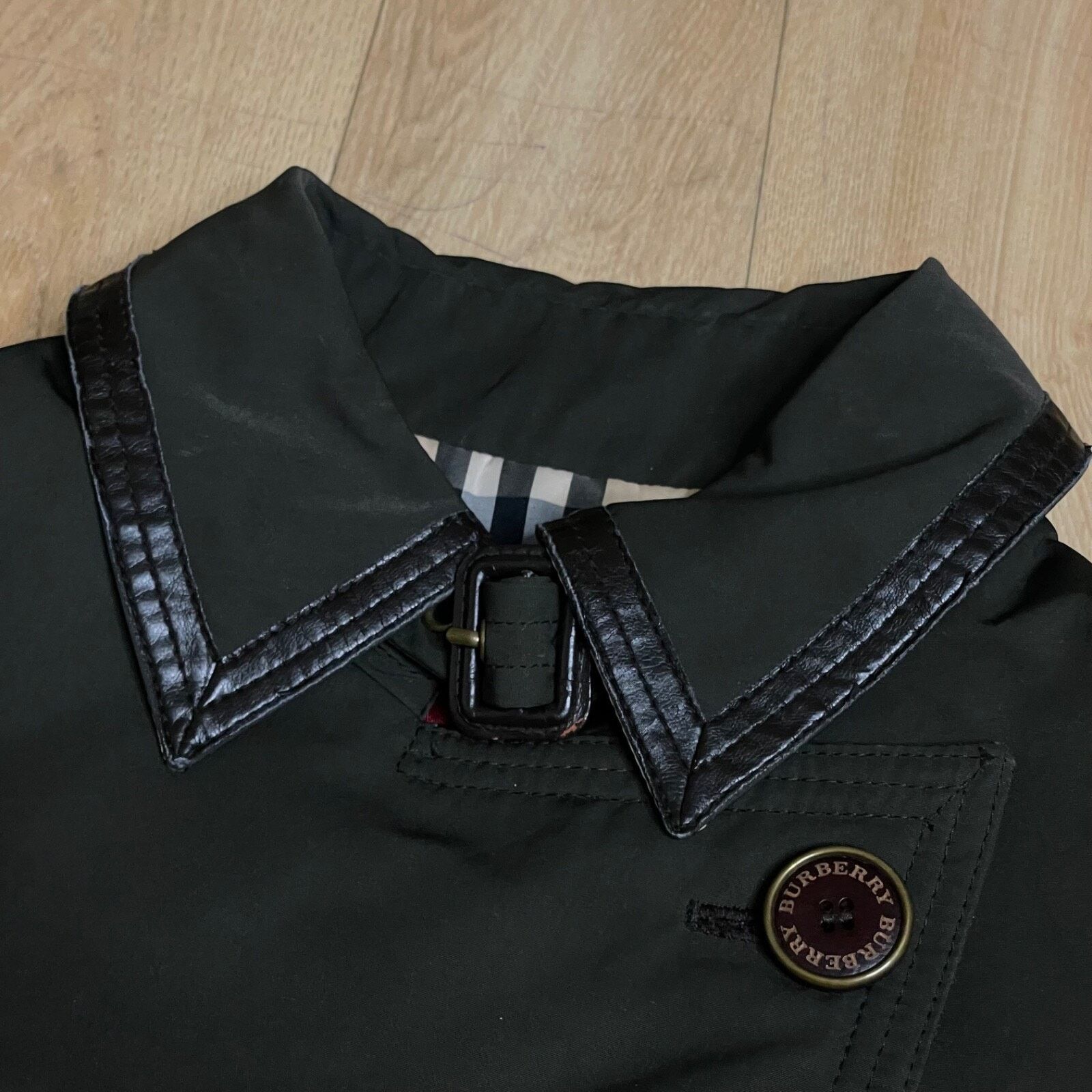 Burberry BURBERRY LONDON TRENCH coat Nova Check Belted GREEN OLIVE Size M / US 6-8 / IT 42-44 - 7 Thumbnail