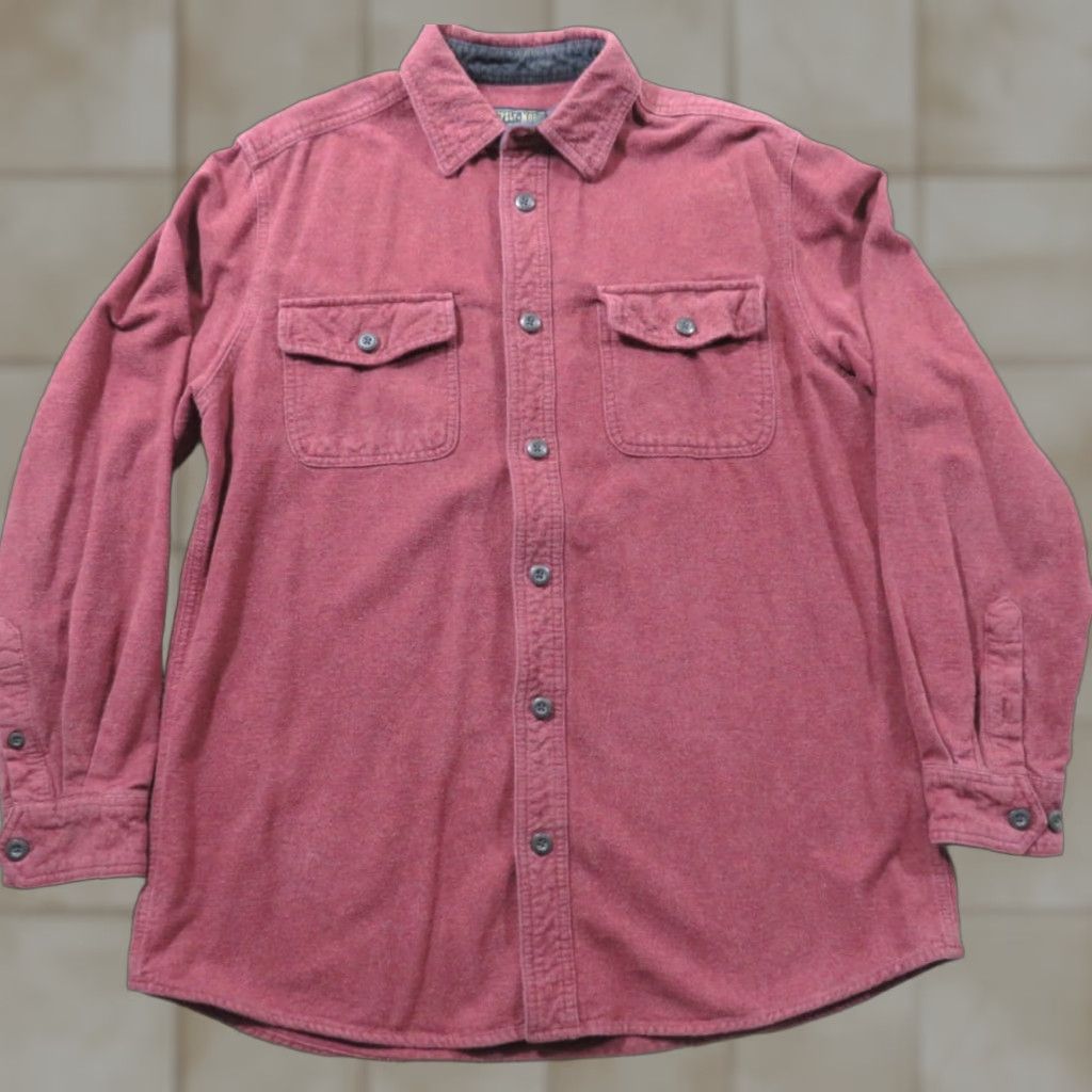 Vintage VINTAGE Grizzly Mountain Shirt Northwest Outfitters Men L Red Flannel Button-Down Long Sleeve Embroidered Pockets Casual Workwear Outdoor 90s Classic Size US L / EU 52-54 / 3 - 1 Thumbnail