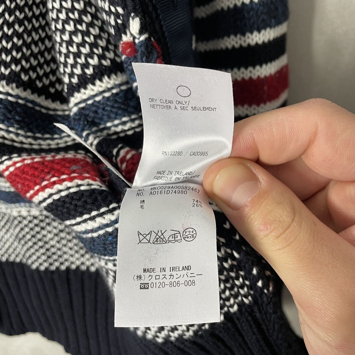 Thom Browne Thom Browne Fish Fair Isle Knit Cardigan Size US M / EU 48-50 / 2 - 17 Thumbnail