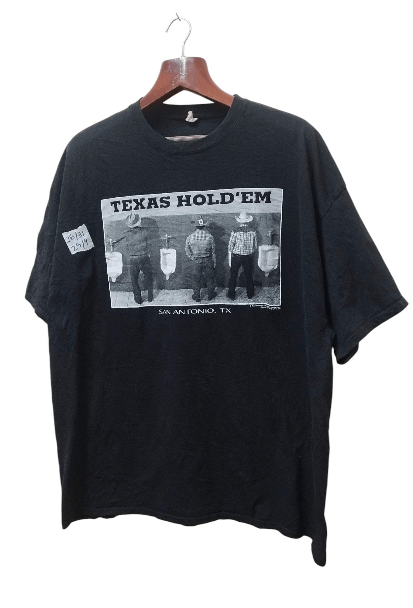 Vintage Vintage Paul Stanton "TEXAS HOLD EM" Duck Boy Cards T-shirt Size US XXL / EU 58 / 5 - 2 Thumbnail