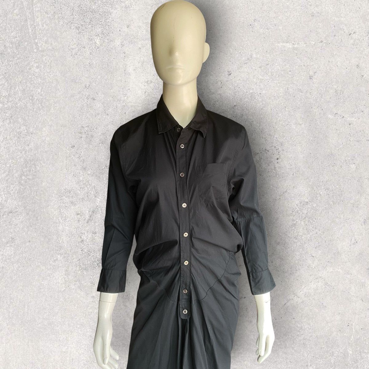Junya Watanabe Fall11 Scrunch Pull Over Shirt Dress Size XS / US 0-2 / IT 36-38 - 8 Thumbnail