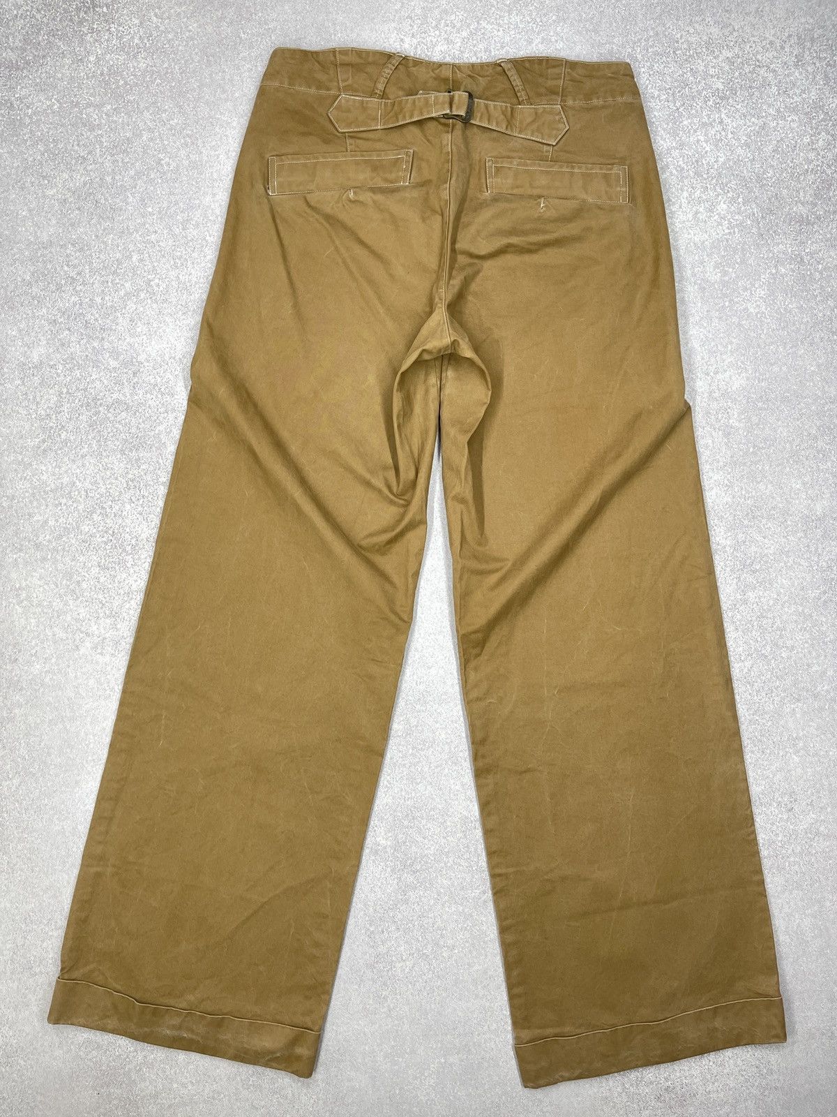 Polo Ralph Lauren Vintage Polo Ralph Lauren Baggy Cowboy Pants Beige Y2K Rugby Size 30" / US 8 / IT 44 - 2 Thumbnail
