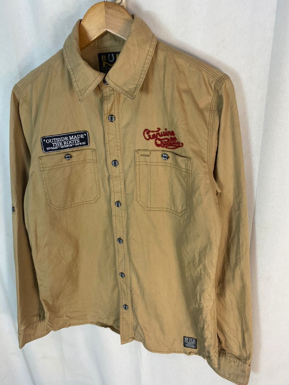 Other Black flame spellout button up shirt Size US S / EU 44-46 / 1 - 2 Thumbnail