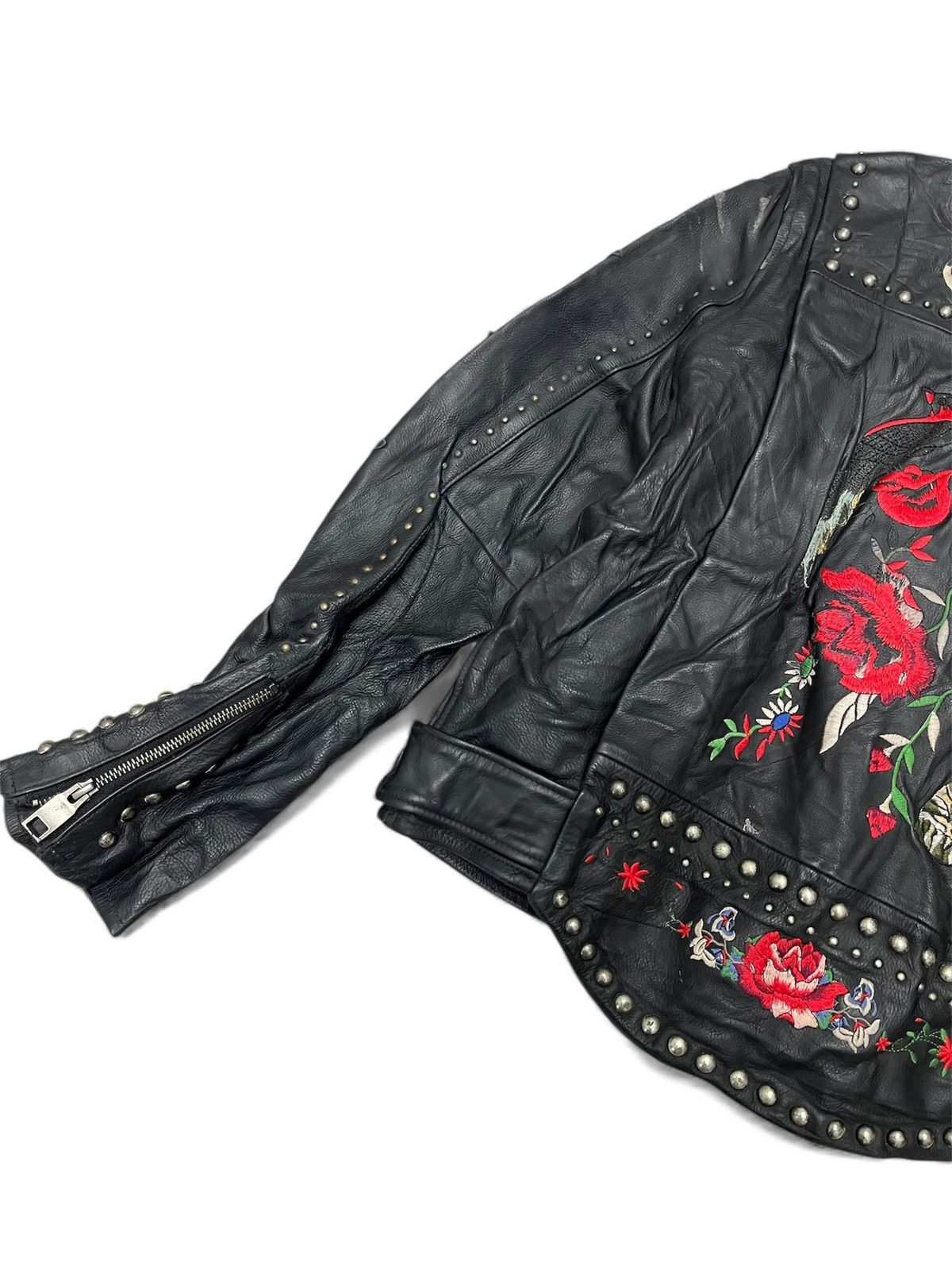 Vintage Moussy leather biker jacket by the Tokyo-based Size US S / EU 44-46 / 1 - 4 Thumbnail