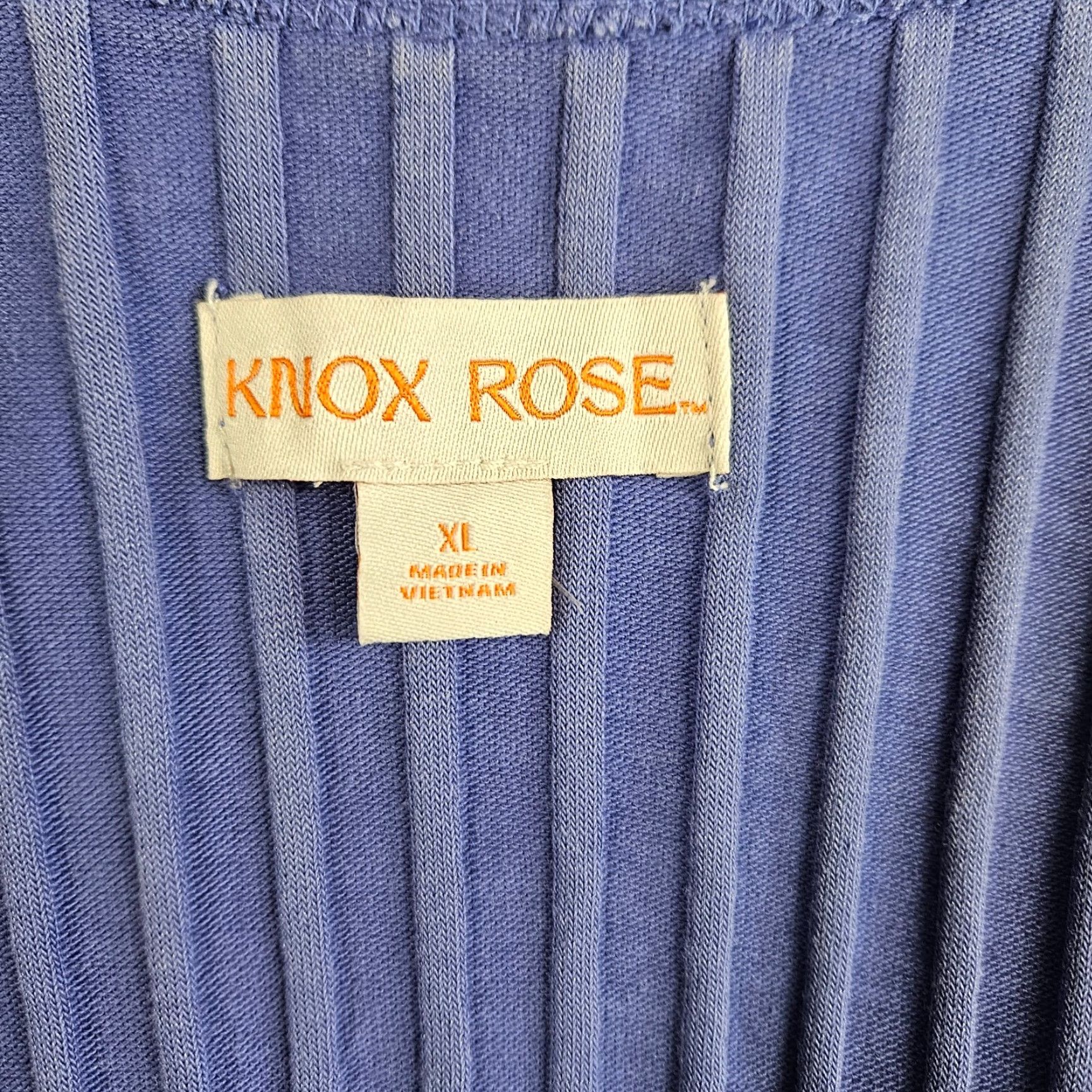 Vintage Knox Rose Womens Blouse XL Purple Long Sleeve Scoop Neck Cotton Blend Size XL / US 12-14 / IT 48-50 - 6 Thumbnail