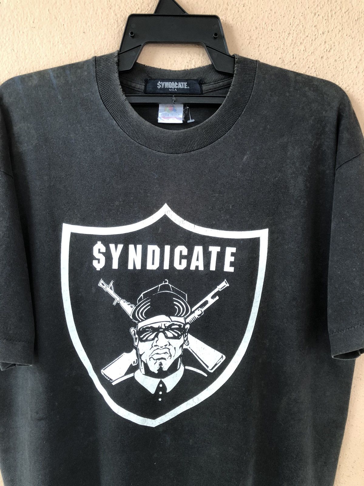 Rap Tees × Vintage Vintage 90s SYNDICATE ice T Records Label Size US L / EU 52-54 / 3 - 3 Thumbnail