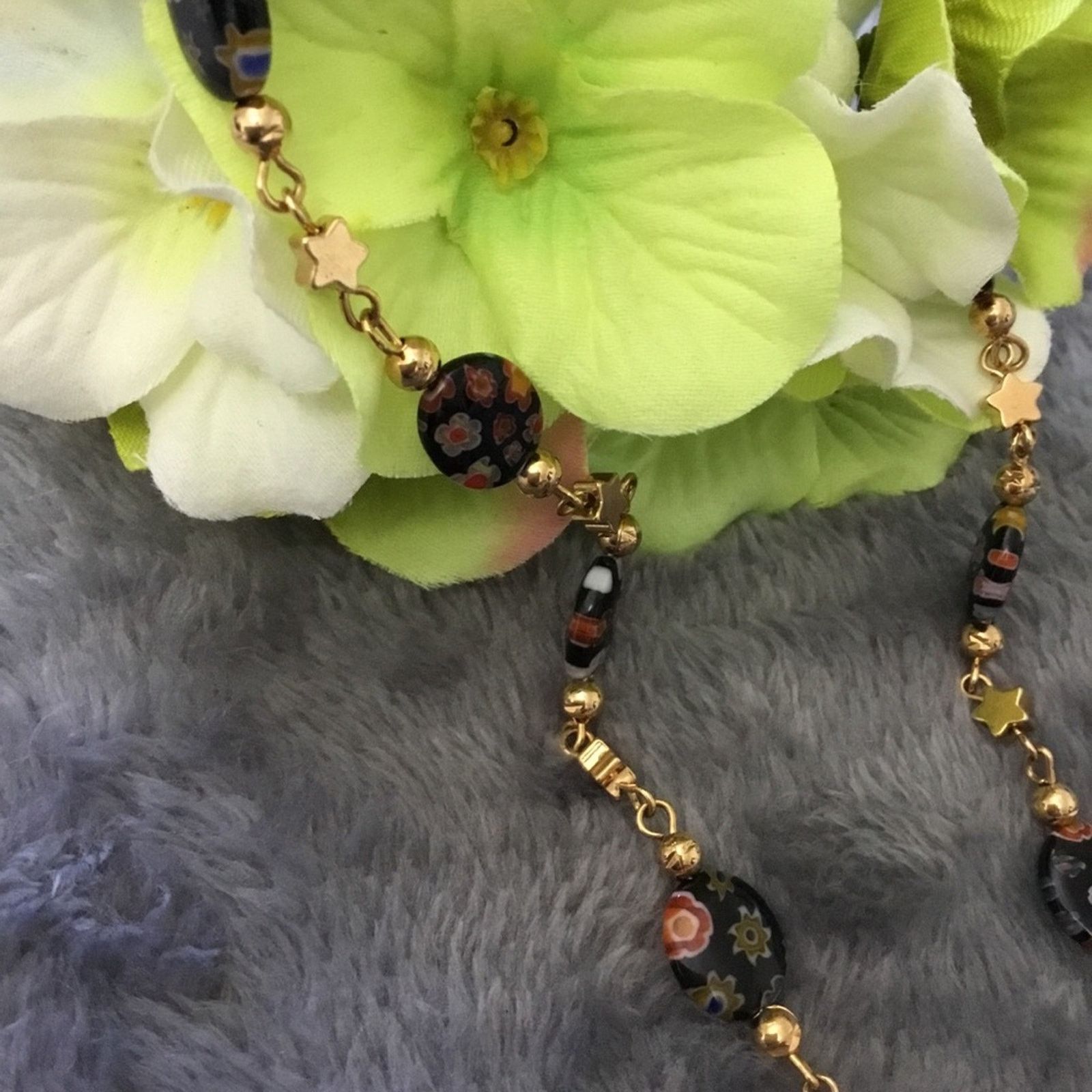 Other Gold Unique Multi-Bead Necklace Size ONE SIZE - 3 Thumbnail