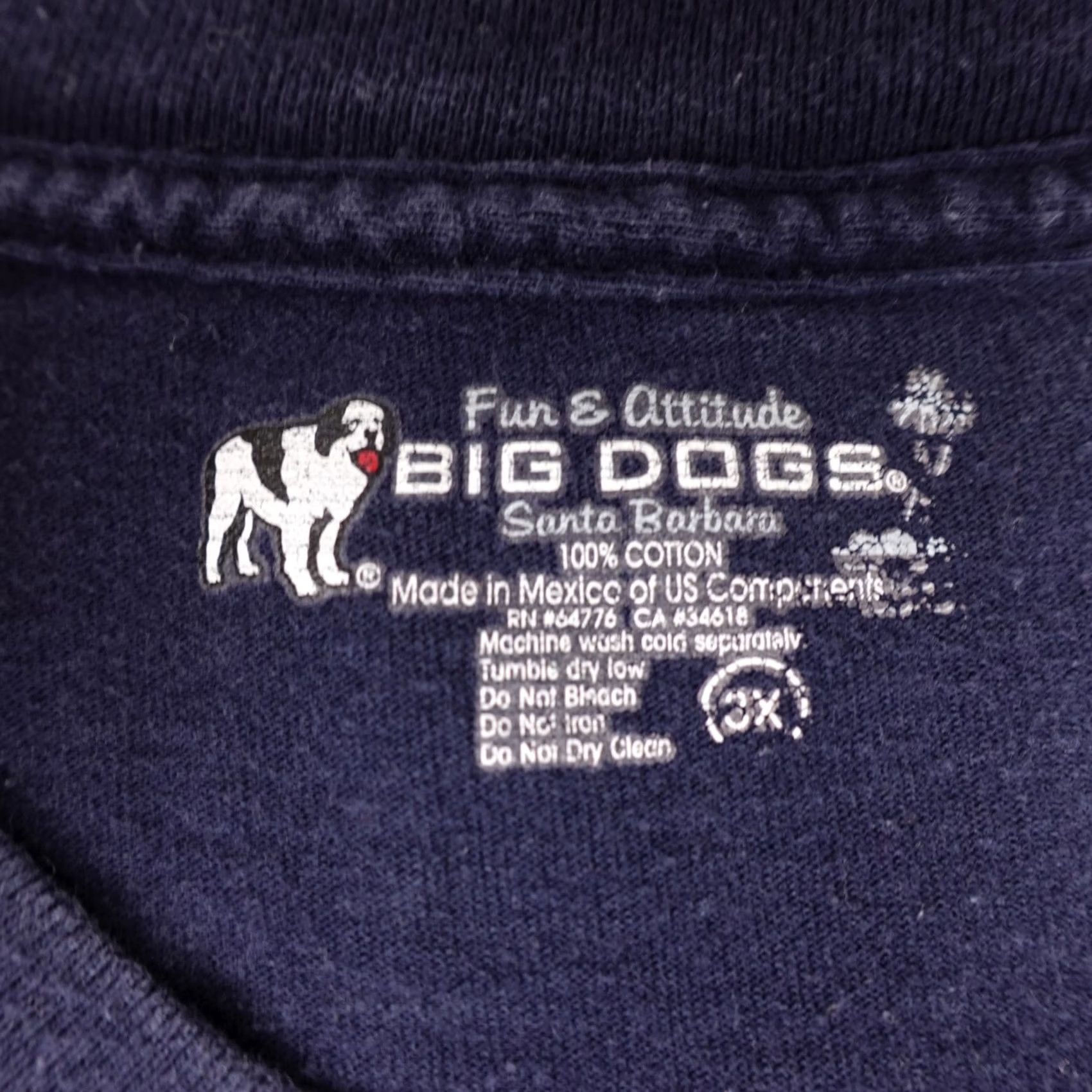 Big Dogs VINTAGE Big Dogs Shirt Mens 3X Blue Short Sleeve 2006 Can't Fix Stupid Graphic Size US XXL / EU 58 / 5 - 3 Thumbnail