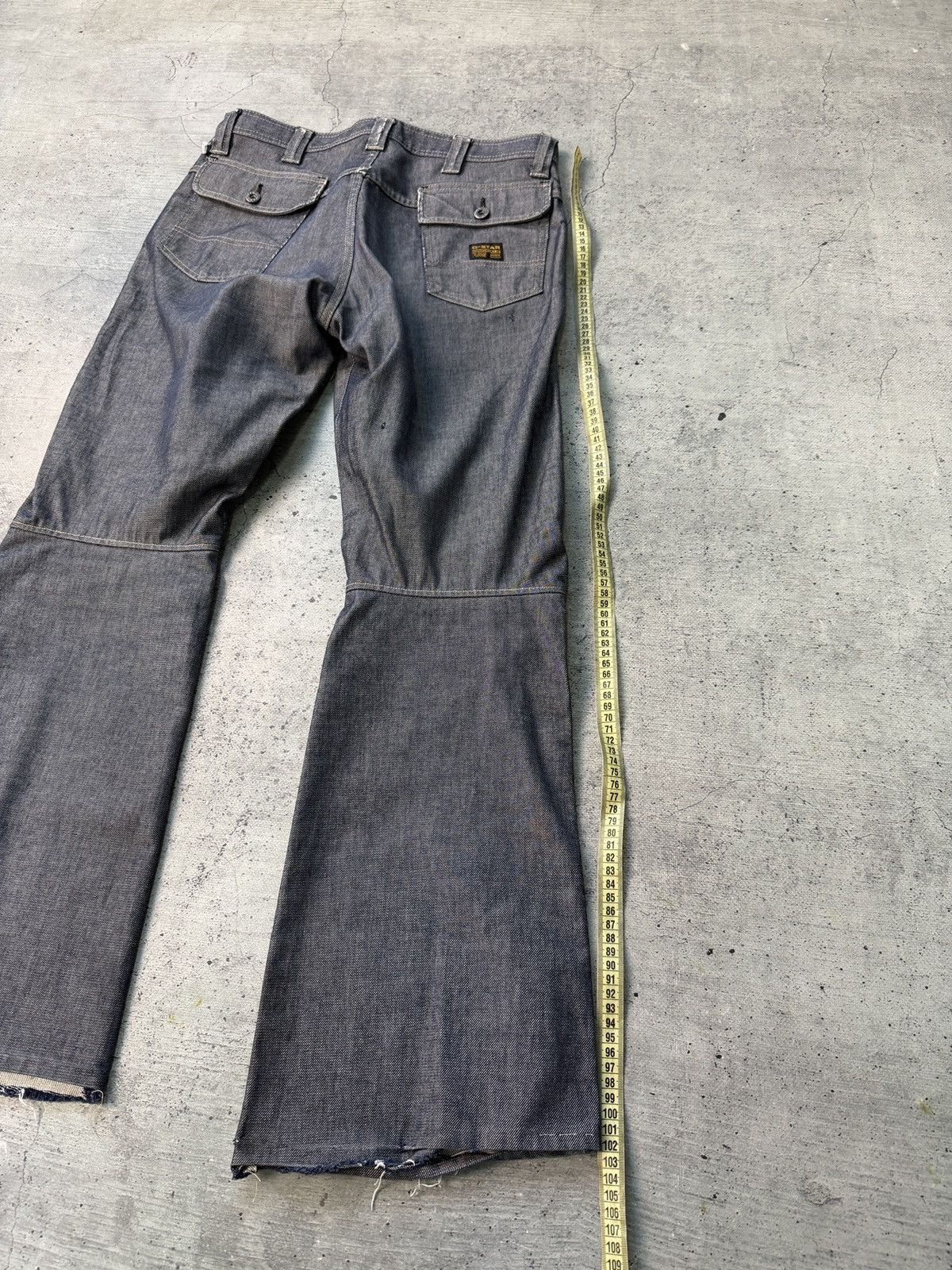 G-Star Rare Vintage G-Star Raw Denim Jeans Avant-Garde Y2K Size US 33 - 6 Thumbnail