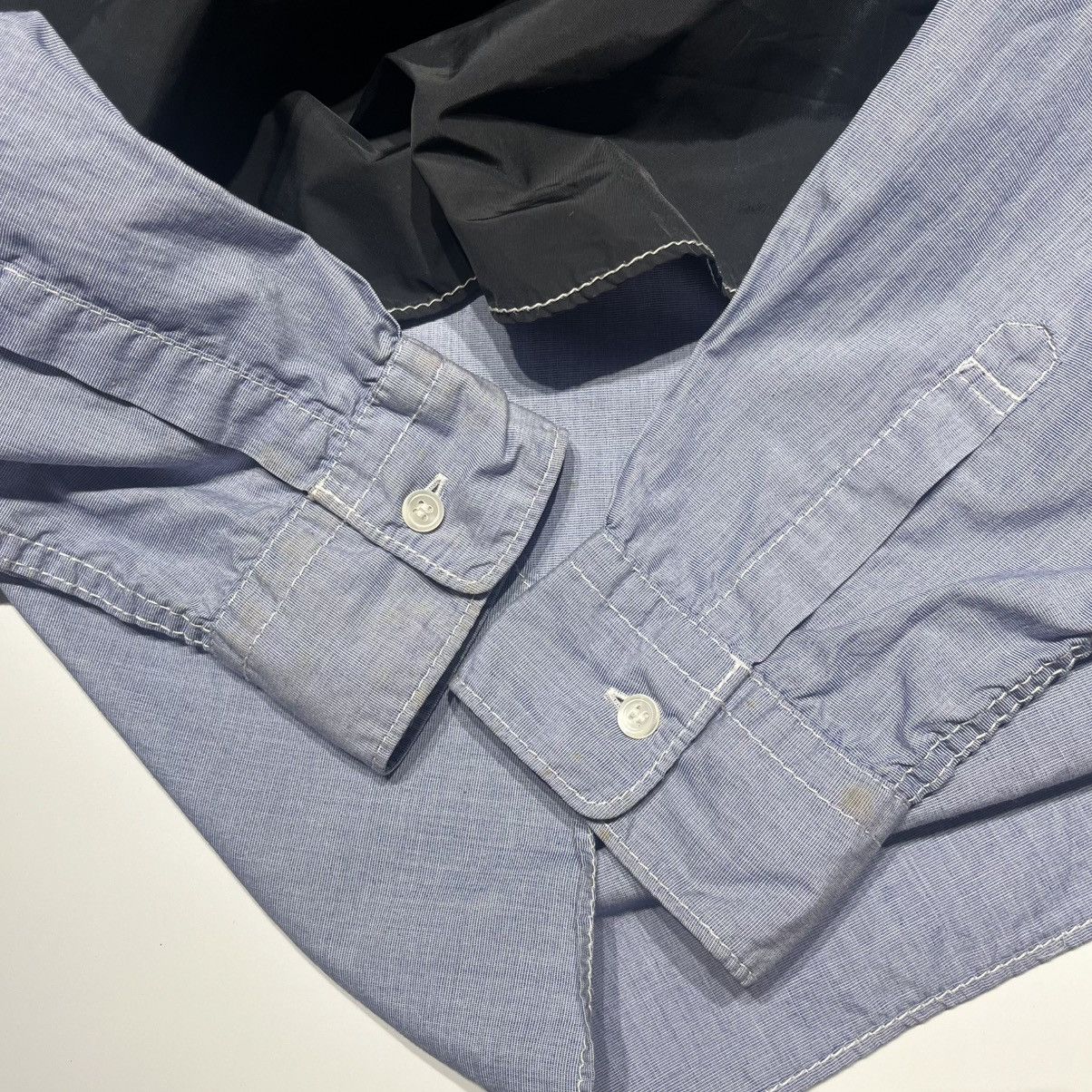 Comme des Garcons Homme Comme des Garçons Homme AD2009 Contrast Panel Shirt Size US L / EU 52-54 / 3 - 6 Thumbnail