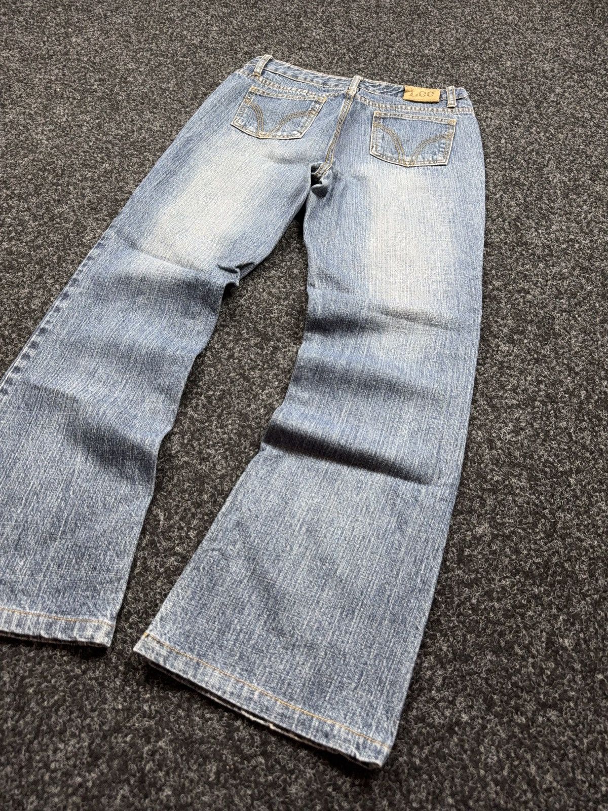 Lee Archive 90s Retro Lee Japan Y2K Flare Denim Jeans Low Rise Size 28" / US 6 / IT 42 - 13 Thumbnail