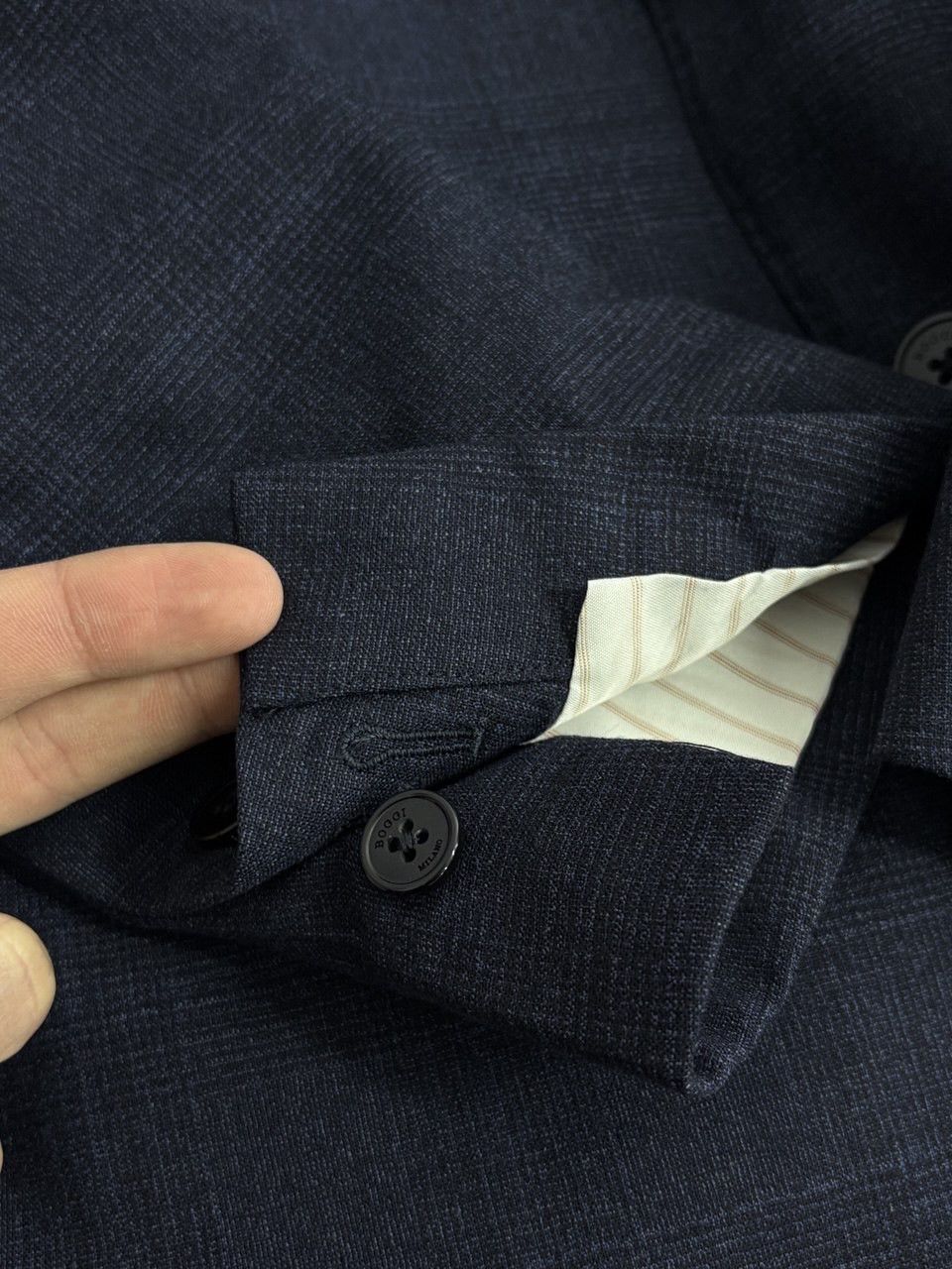 Boggi Boggi Milano x Loro Piano Ing Wool Checked Blazer Men’s 48R Size 48R - 23 Thumbnail