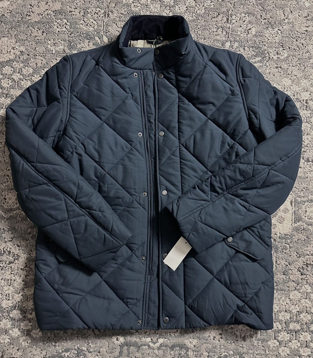 Barbour Barbour men’s Winter Chelsea Quilted Jacket size L navy Size US L / EU 52-54 / 3 - 10 Thumbnail