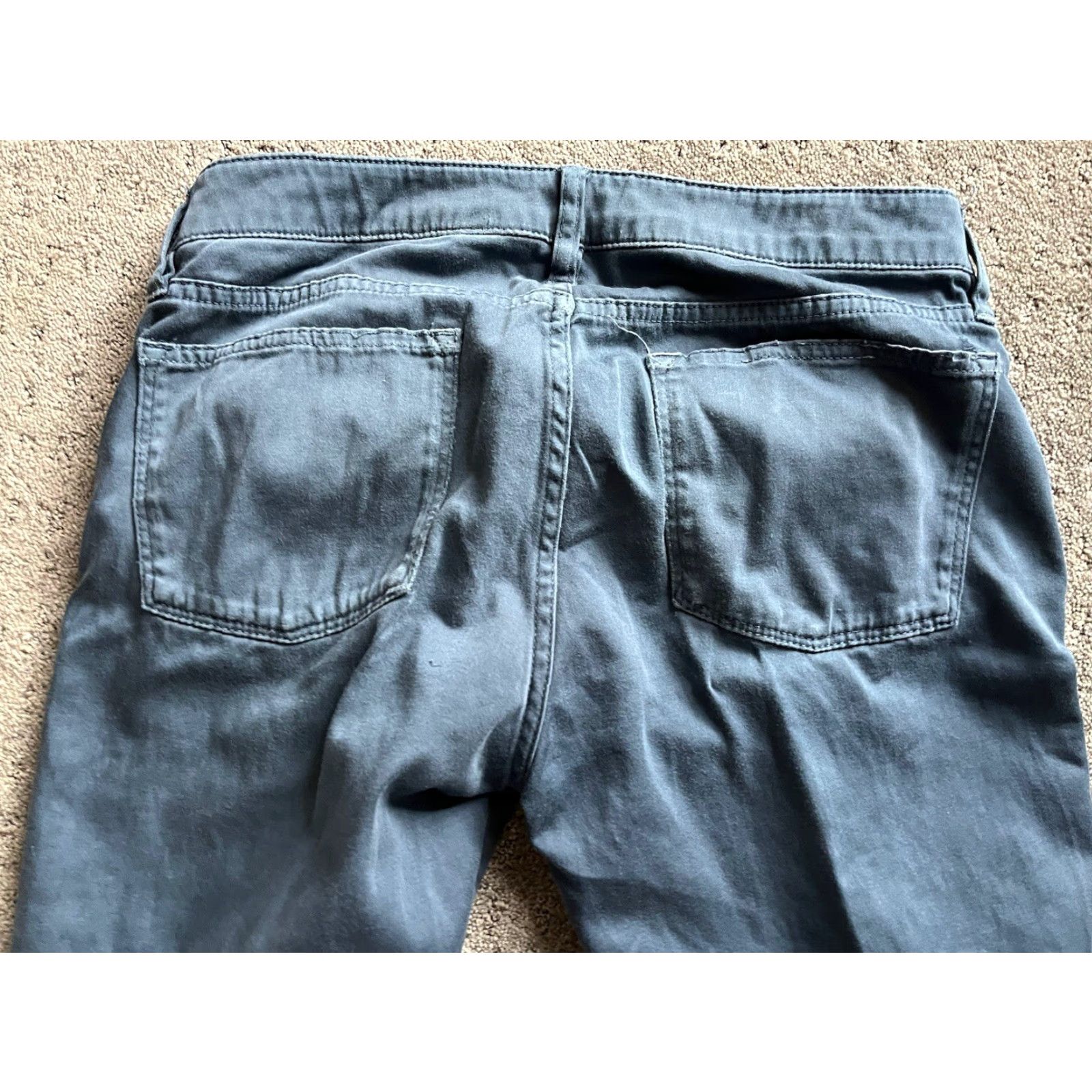 J.Crew J.CREW Jeans Women's 27 Blue Sateen Skinny Stretch Mid Rise 5-Pocket Cotton Blend Womens Size 27" / US 4 / IT 40 - 4 Thumbnail