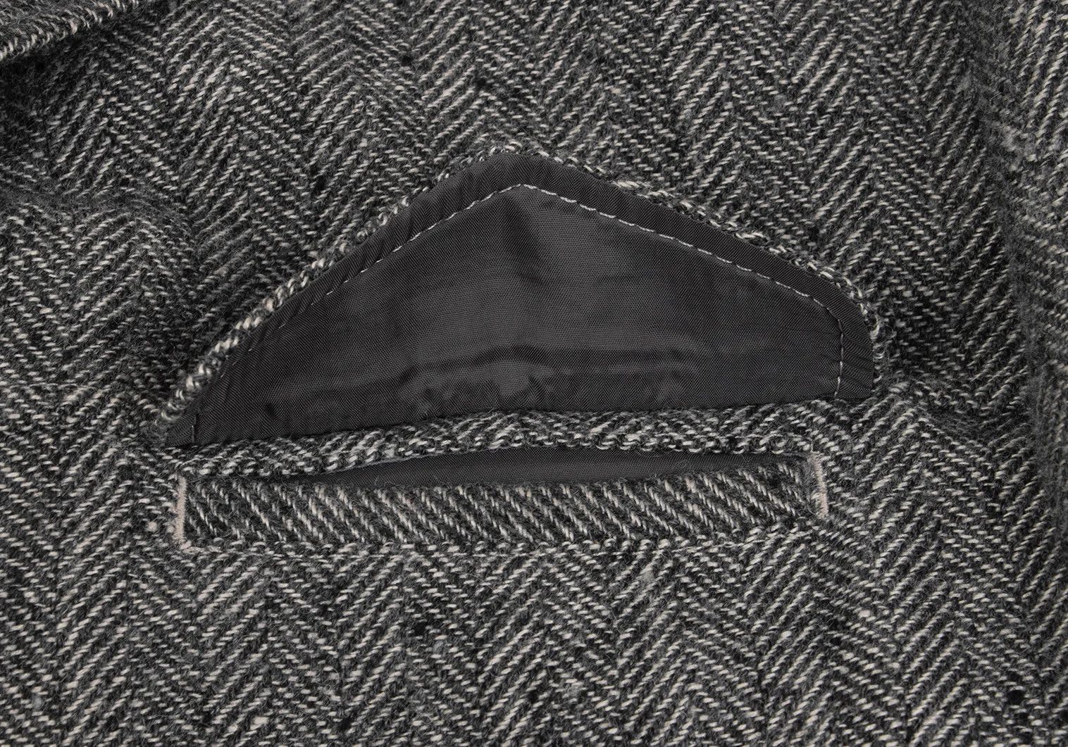 Yohji Yamamoto Yohji Yamamoto Wool Linen Herringbone Jacket Size US L / EU 52-54 / 3 - 5 Thumbnail
