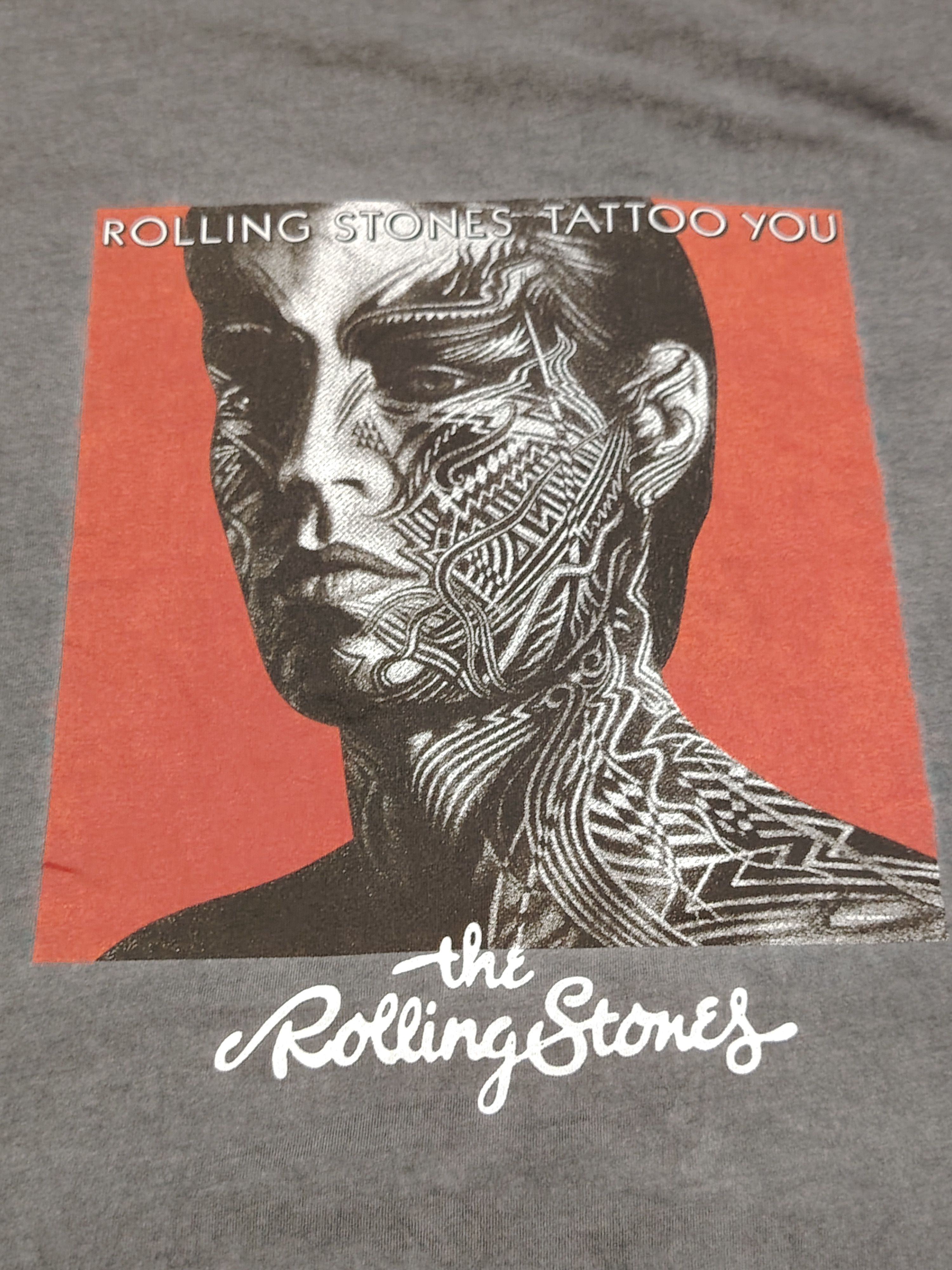 Band Tees 💥THE ROLLING STONES Rock band tattoo sunfaded design shirt Size US XXL / EU 58 / 5 - 5 Thumbnail