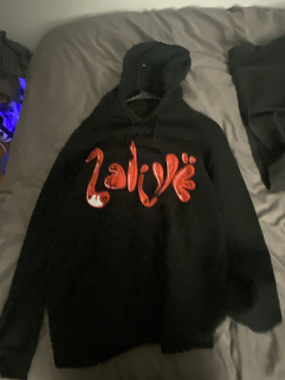 image of Yeat 2 Alive Hoodie in Black, Men's (Size Large)