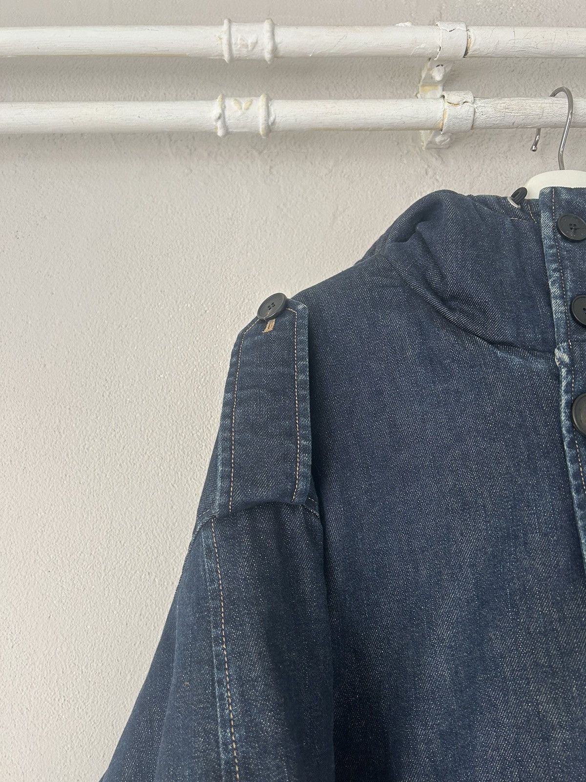 Givenchy Oversized Indigo Denim Puffer Jacket Size US S / EU 44-46 / 1 - 6 Thumbnail